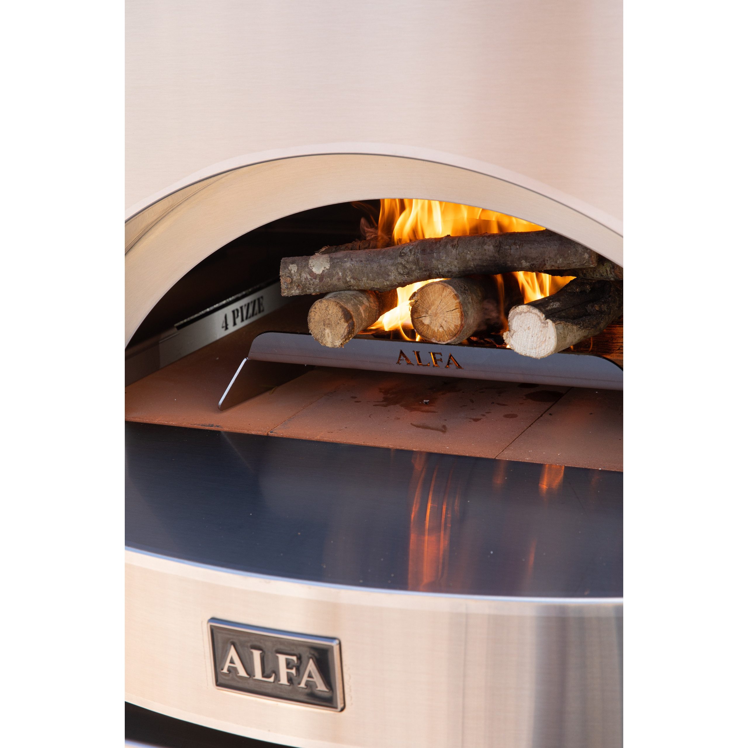 Alfa Forni Pizzaofen Alfa Forni Hybrid Kit für Pizzaofen FUTURO 2 Pizze Edelstahl