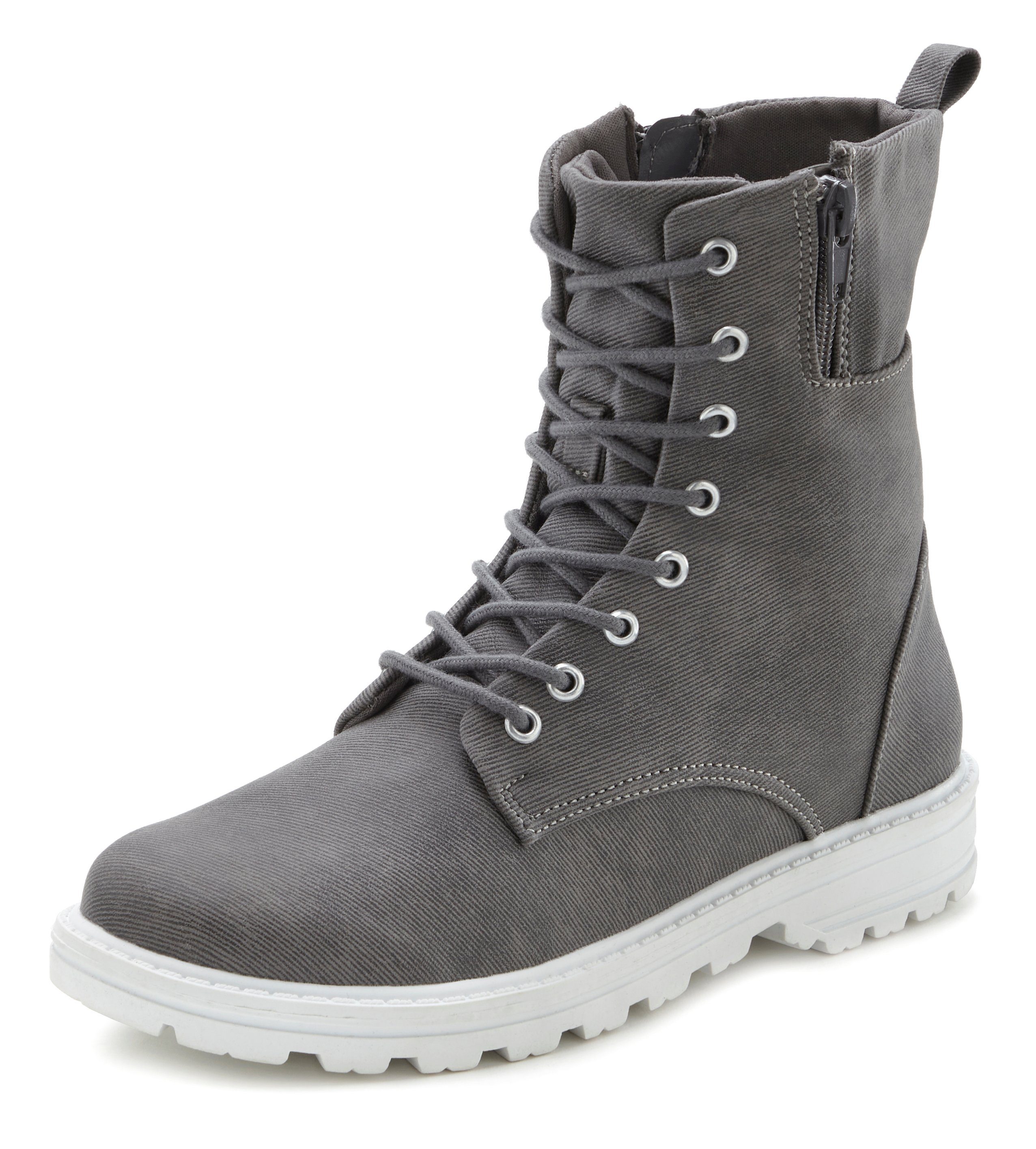 LASCANA Schnürstiefelette zum Schnüren, modische Optik günstig online kaufen