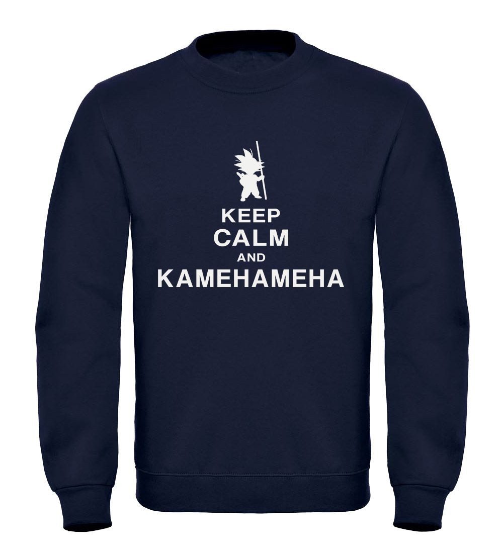 MoonWorks Sweatshirt Sweatshirt Herren Keep Calm and Kamehameha Son Goku Dr günstig online kaufen