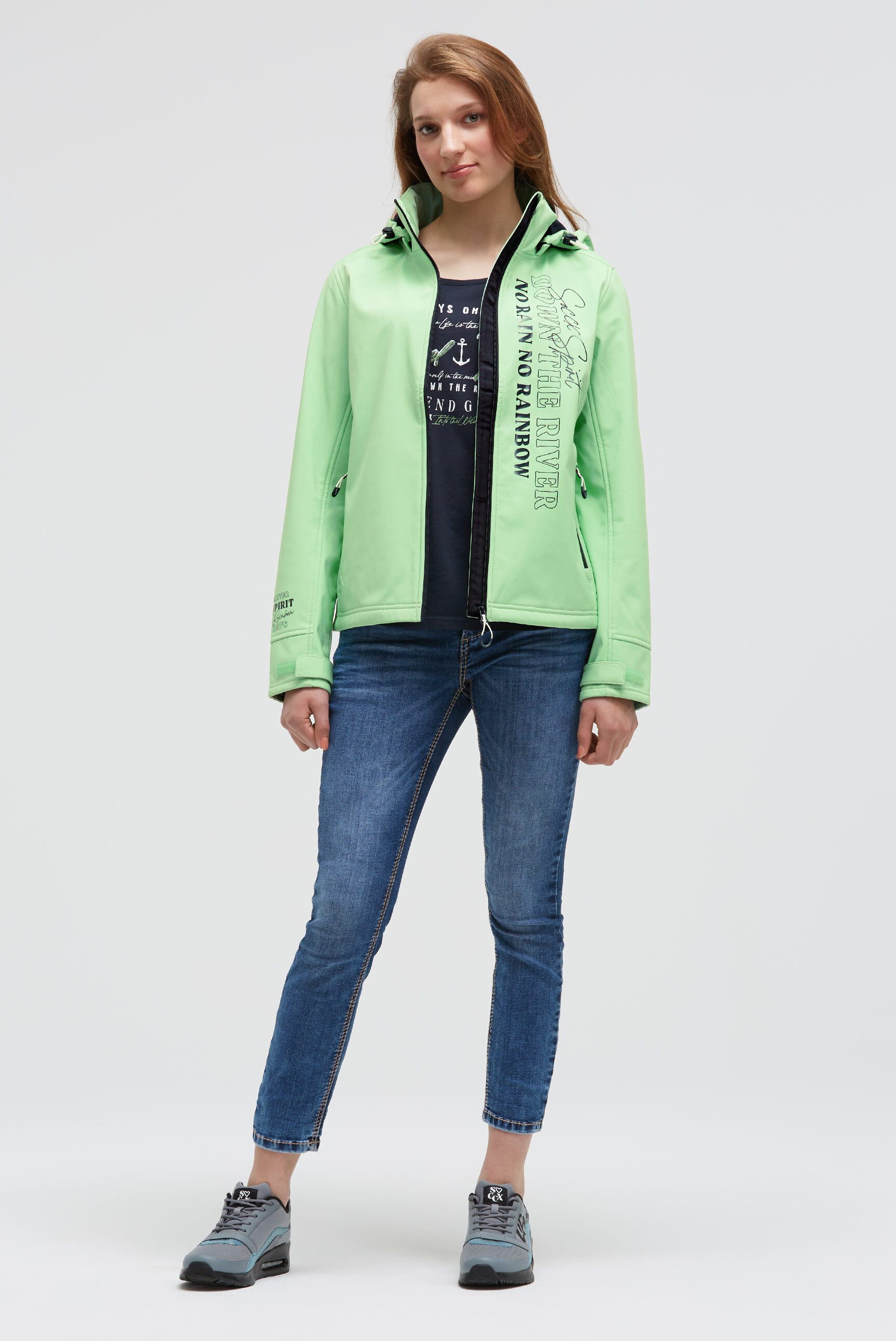 SOCCX Softshelljacke mit Fleecefutter