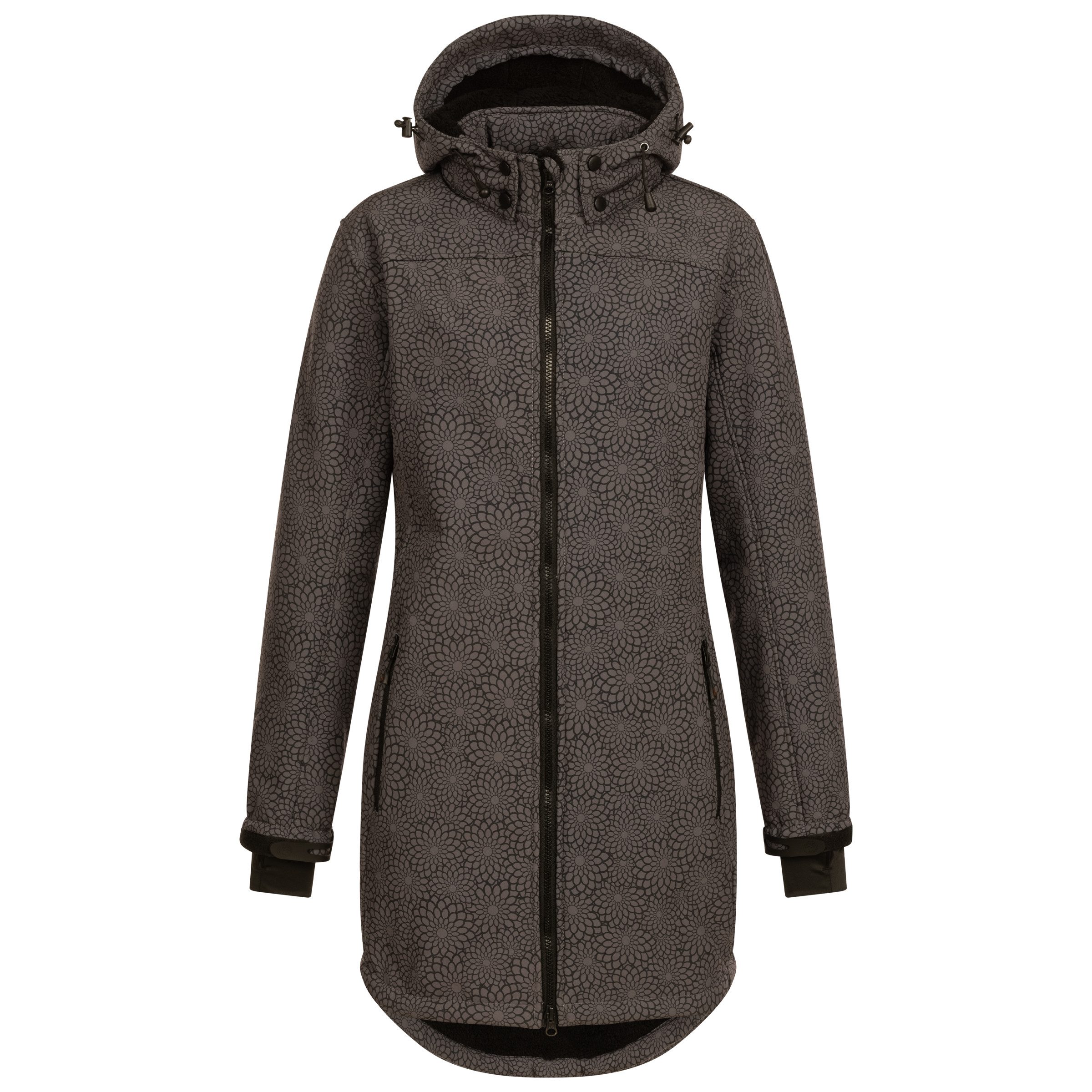 DEPROC Active Kurzmantel KEELE PEAK OS NEW WOMEN Softshellmantel Longjacket Übergangsmantel auch in Großen Größen erhältlich