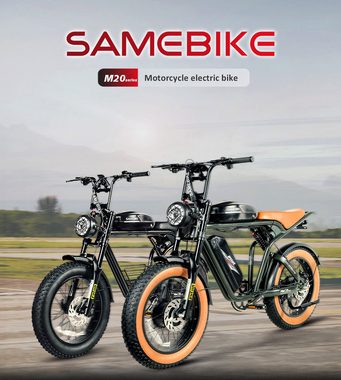 SAMEBIKE E-Bike M20-II 20 zoll MTB mit 48V/36Ah Doppelbatterie 1000W motor