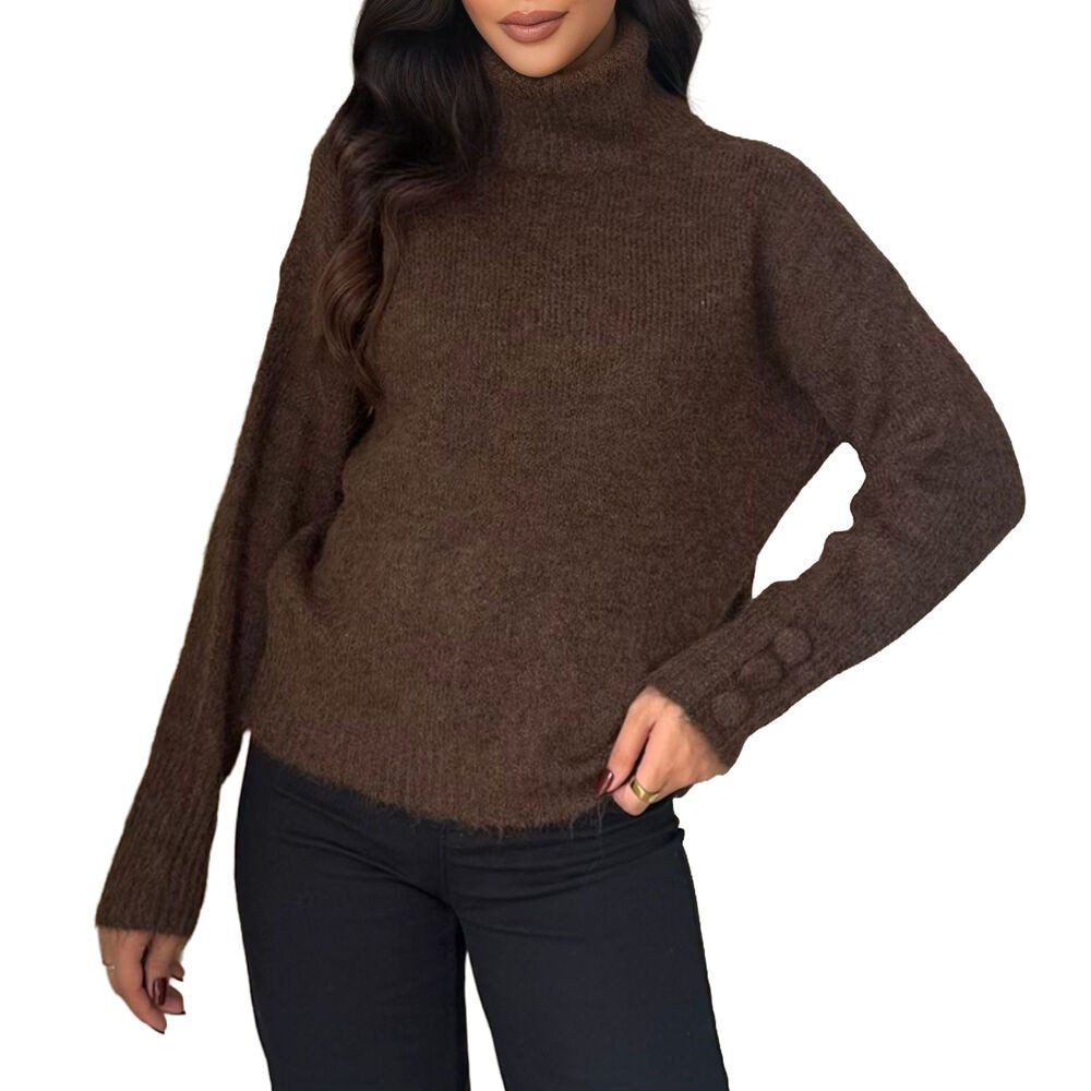Ital-Design Rollkragenpullover Damen Rollkragenpullover aus weichem Materia günstig online kaufen