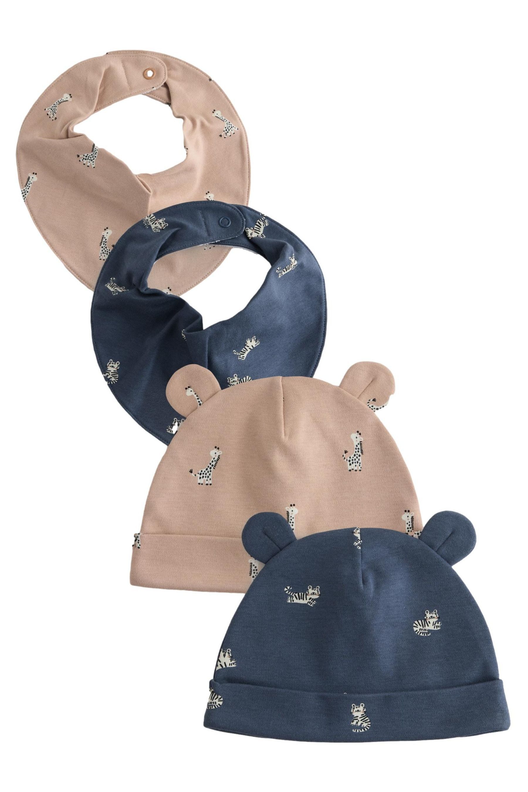 Next Beanie Baby Beanie und Lätzchen im 4-teiligen Set. (4-St)