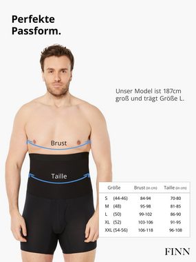 FINN Design Shapinghose Shapewear Kompressions-Shorts Herren extra starke Kompression, eine Kleidergröße weniger