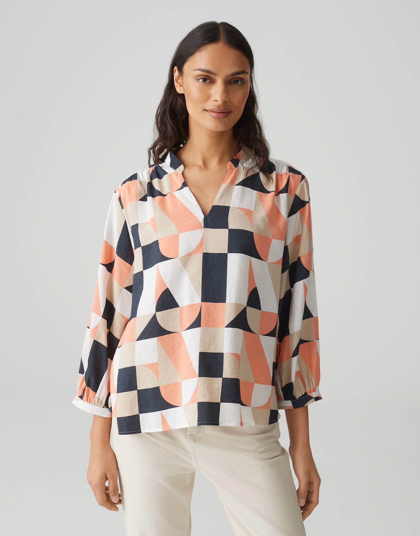 OPUS Druckbluse Falinde pale orange günstig online kaufen