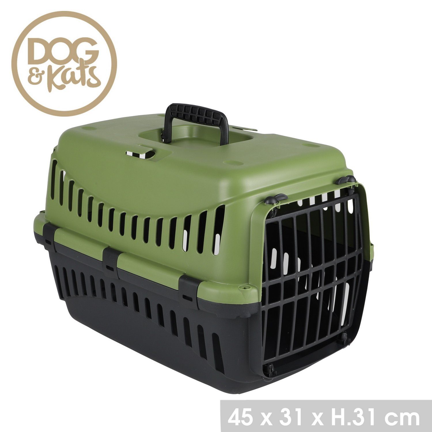 Thumbnail - DOGI Tiertransportbox Hundetransportbox Katzentransportbox Hundebox, 45 x 31 x 31 cm Haustiertransportbox