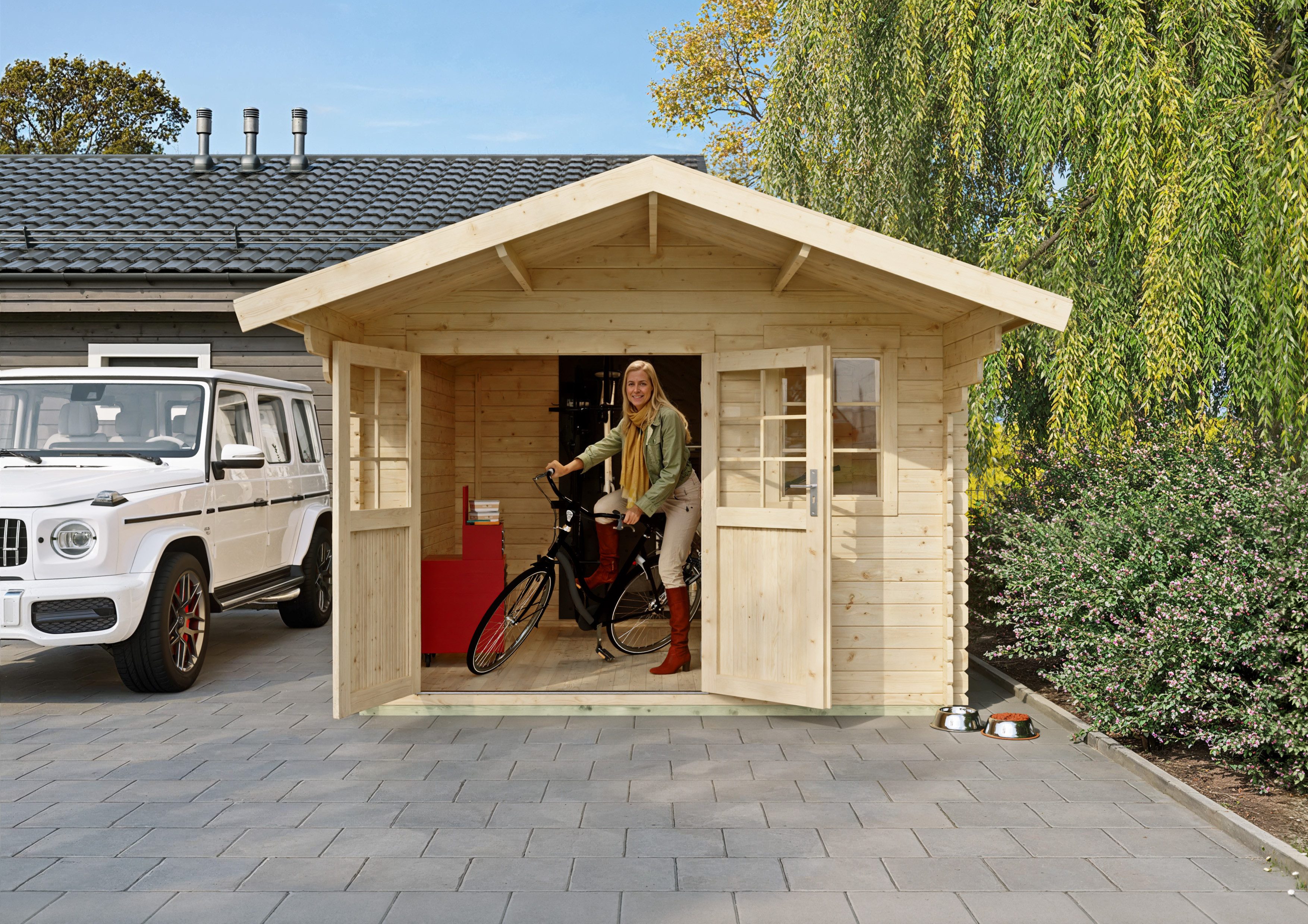 KONIFERA Gartenhaus Kallenberg 2, BxT: 340x443 cm, (Set)