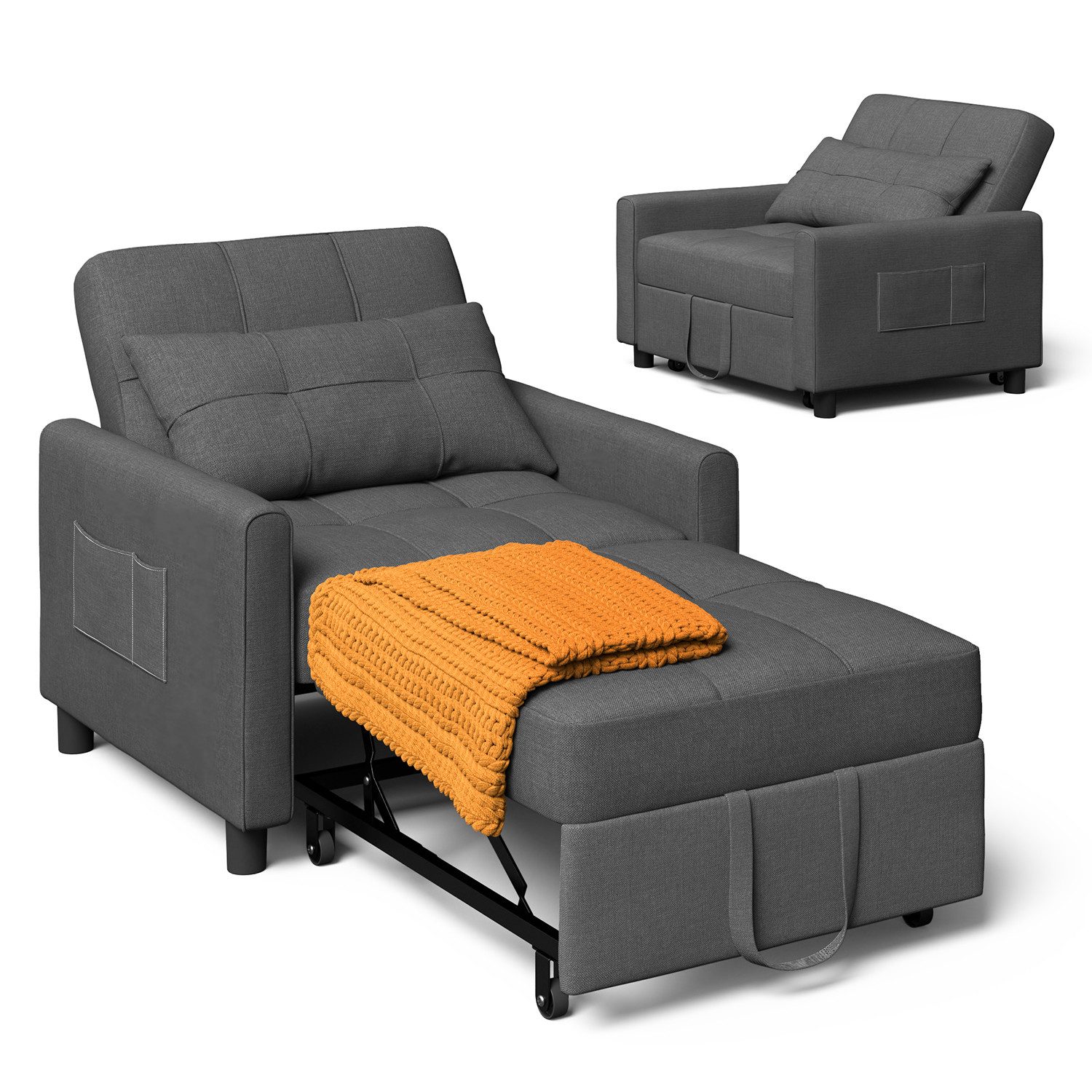 Bealife Relaxsessel Schlafsessel, Aufgerüsteter Liegesessel, klappbar, günstig online kaufen