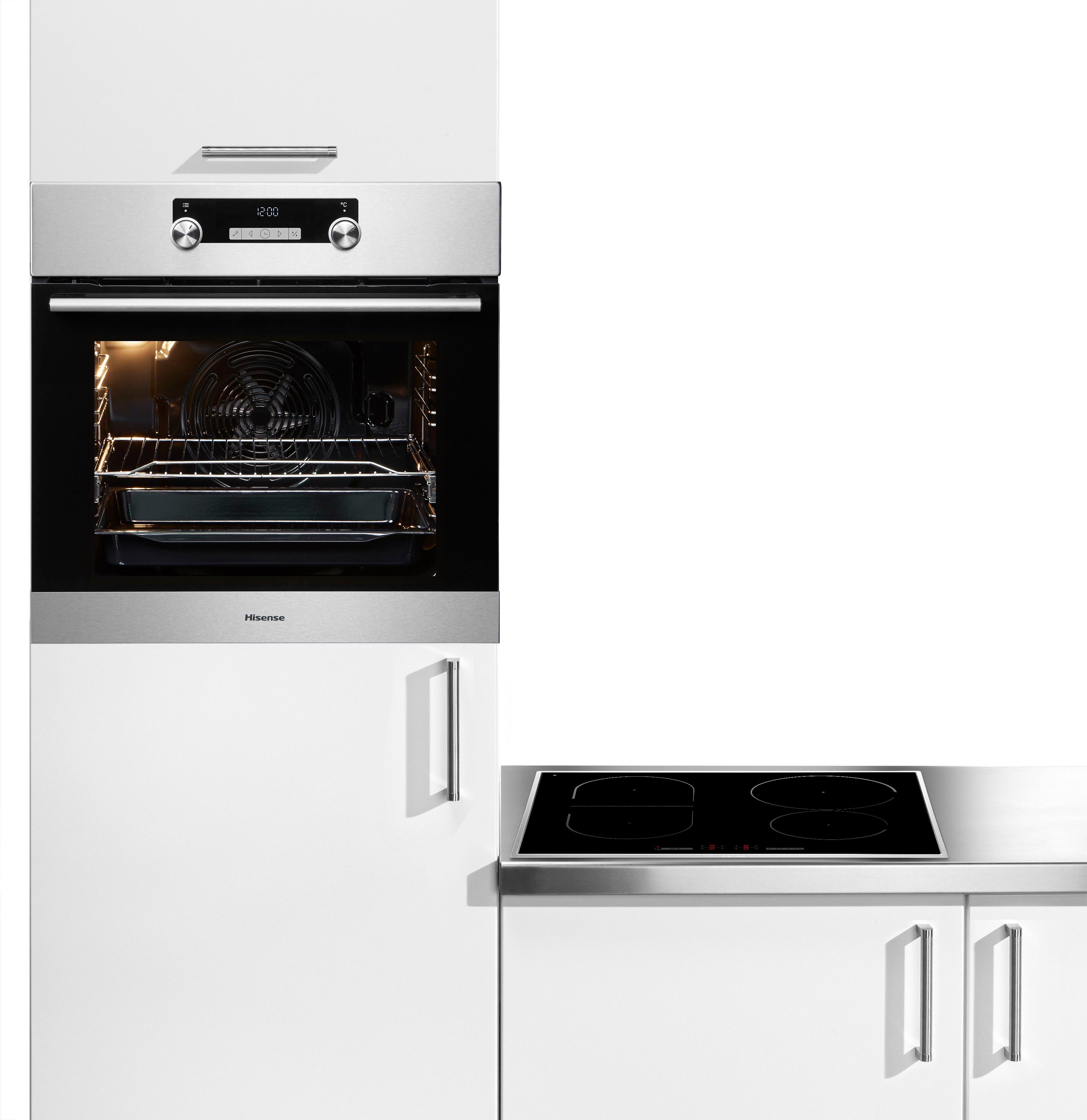 Hisense Backofen-Set Pure Set Pyro Induktion, mit 1-fach ...