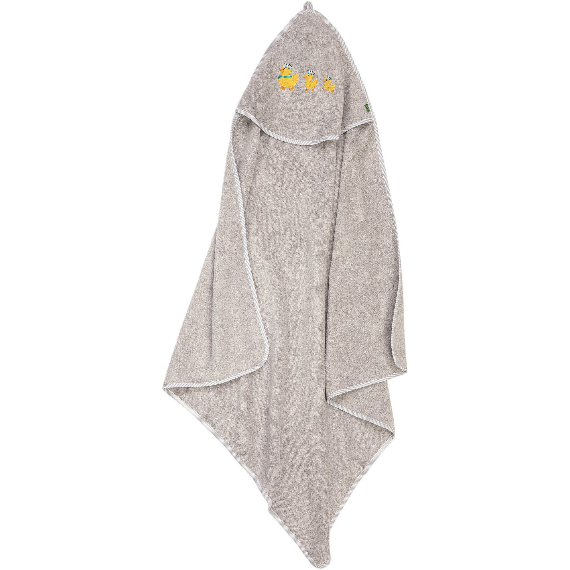 Smithy Kapuzenhandtuch Pastellflausch Ente Frottee, 100% Baumwolle (1-St), 100 x 100 cm