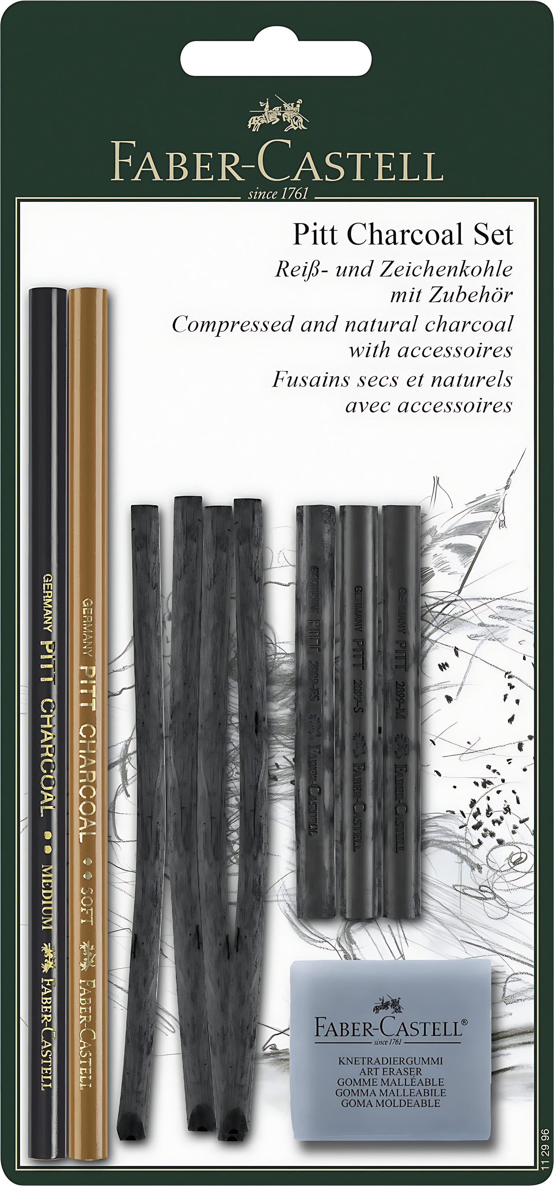 Faber-Castell Zeichenlineal Faber Castell Zeichenset Pitt Charcoal