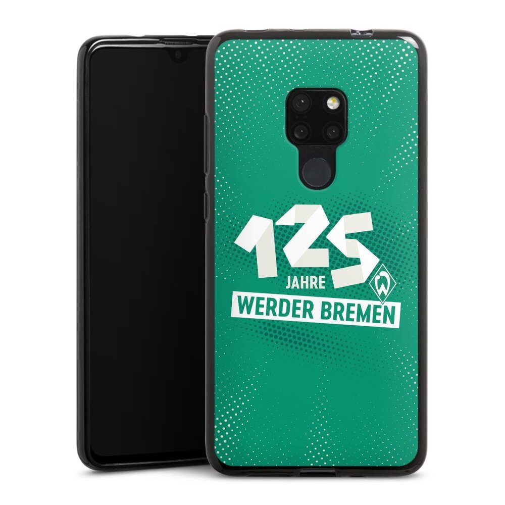 DeinDesign Handyhülle 125 Jahre Werder Bremen Offizielles Lizenzprodukt, Huawei Mate 20 Silikon Hülle Bumper Case Handy Schutzhülle
