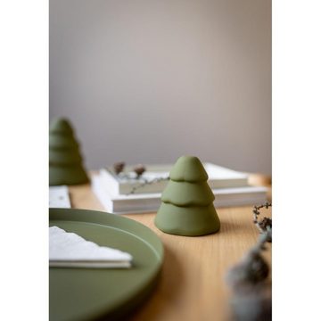 Cooee Design Weihnachtsbaumkugel Dekofigur Baum Snowy Olive (15cm)