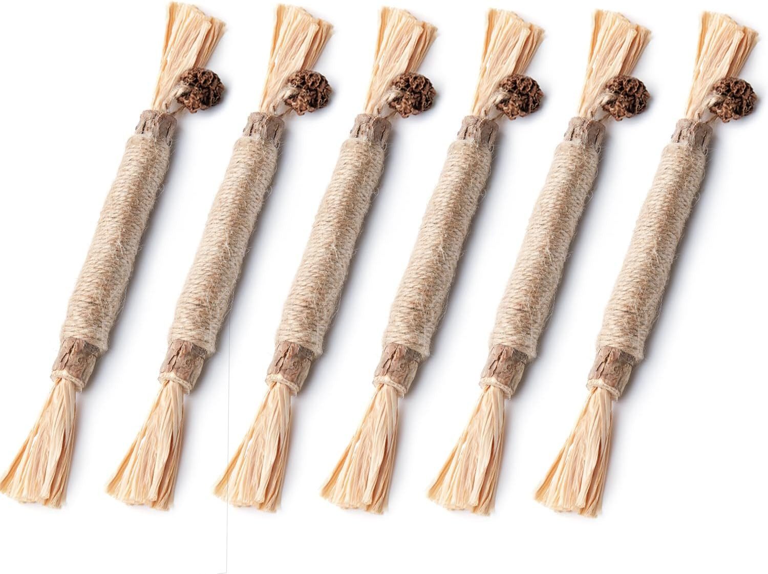 FELIXLEO Tier-Beschäftigungsspielzeug Potaroma Katzenminze Sticks 6 Stück Kauhöl