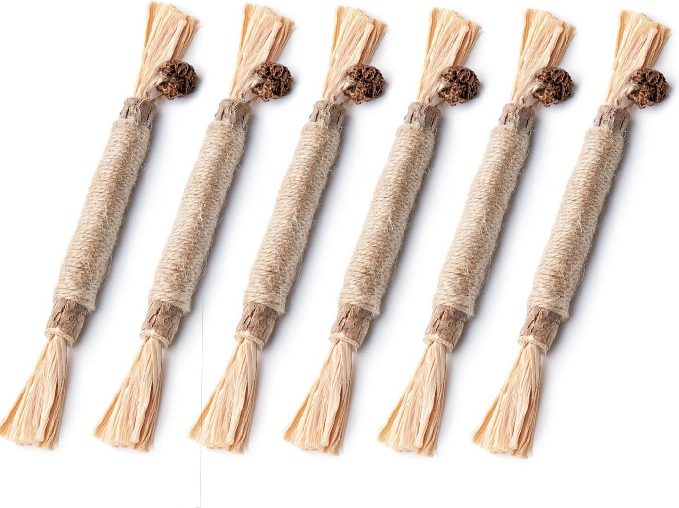 FELIXLEO Tier-Beschäftigungsspielzeug Potaroma Katzenminze Sticks 6 Stück Kauhölzer Zahnpflege Spielzeug