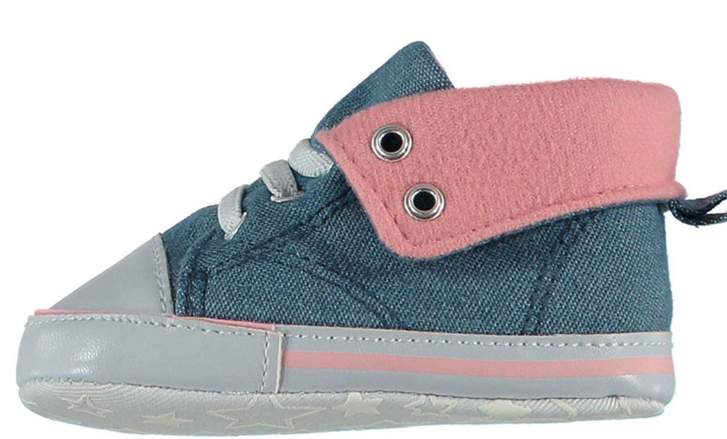 Steinnacher Bärbel Baby Sneaker für Mädchen dunkelblau rosa Sneaker
