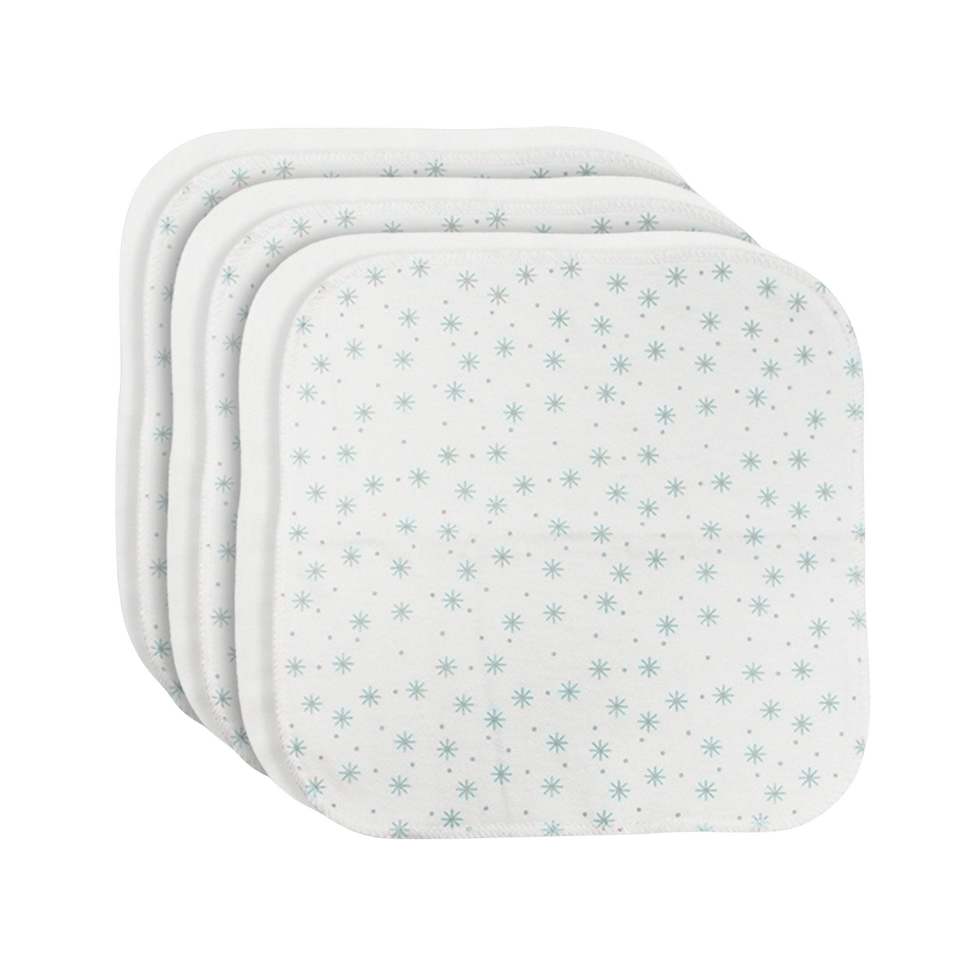 bistyle Spucktuch Spucktücher für Babys 20x20 aus Bio-Baumwolle, (Set, 6-tlg., 6er Pack), Basic