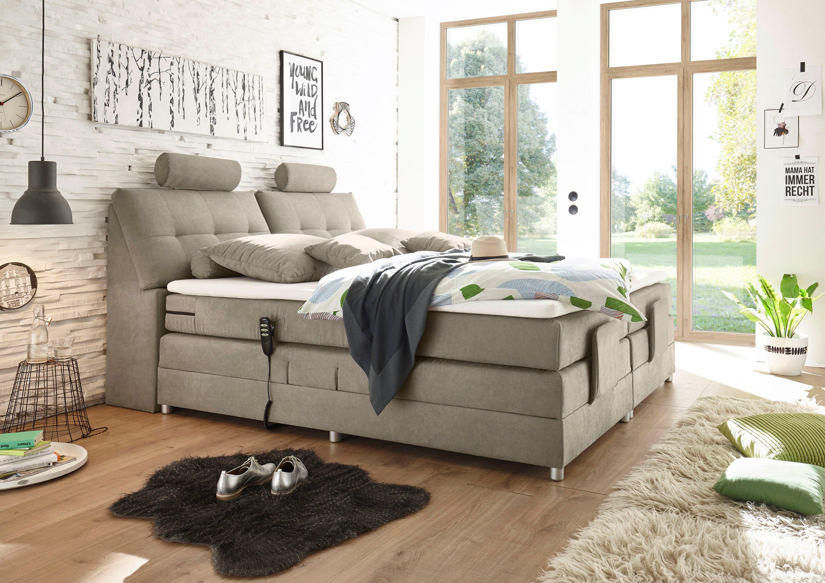 ED EXCITING DESIGN Boxspringbett Palermo, inkl. günstig online kaufen