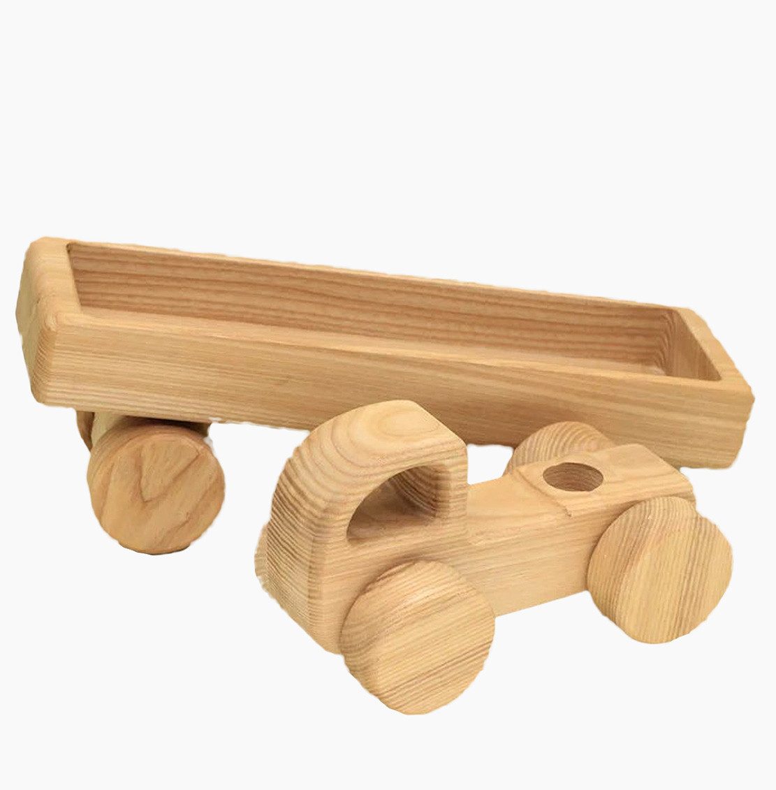 Lotes Toys Spielzeug-Transporter Lotes Toys Holzbaufahrzeug Auto, (Set, 3-tlg., packung), Jedes Holzauto ist ein Unikat