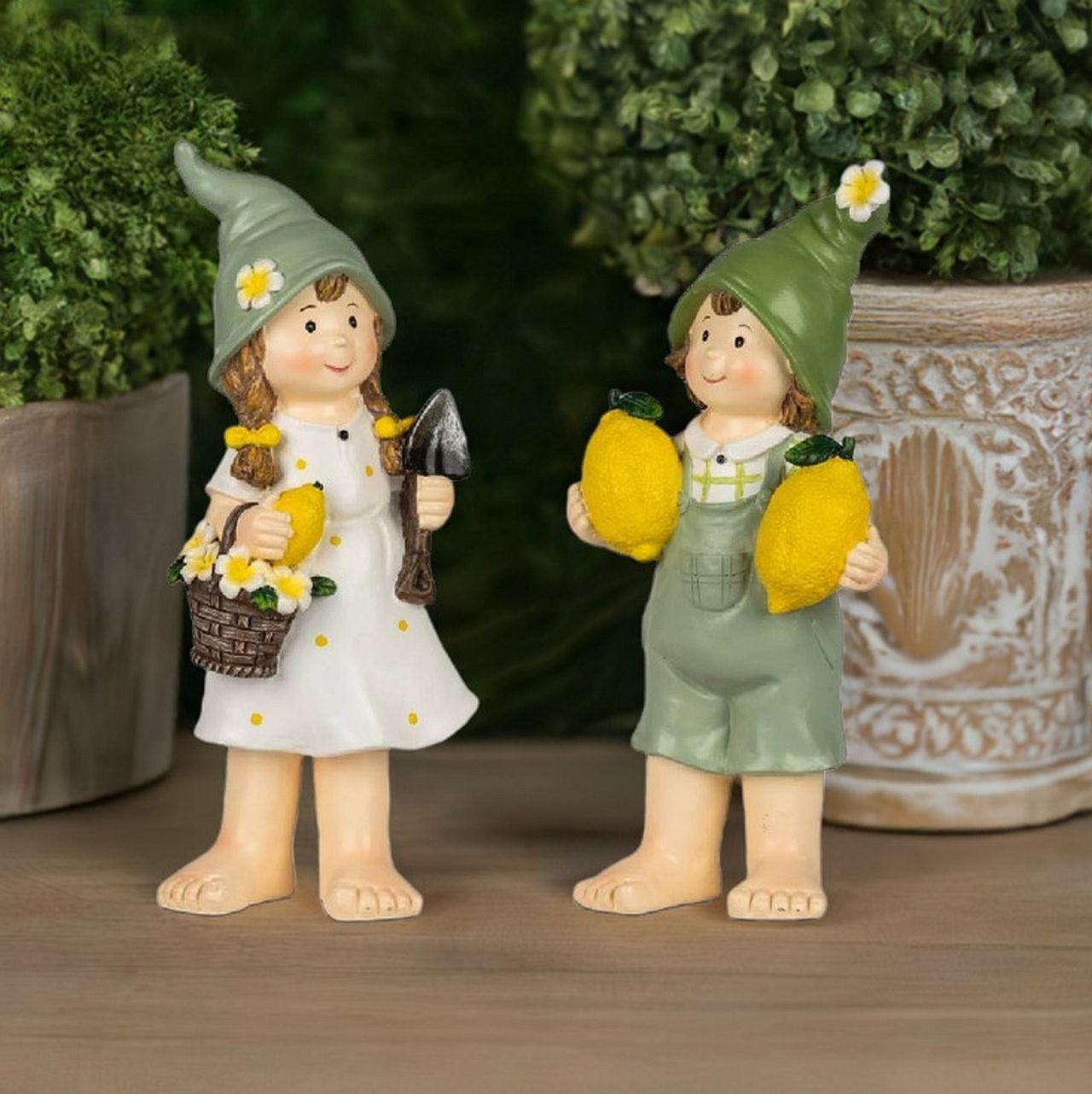 formano Gartenfigur Sommerkinder stehend mit Zitronen günstig online kaufen