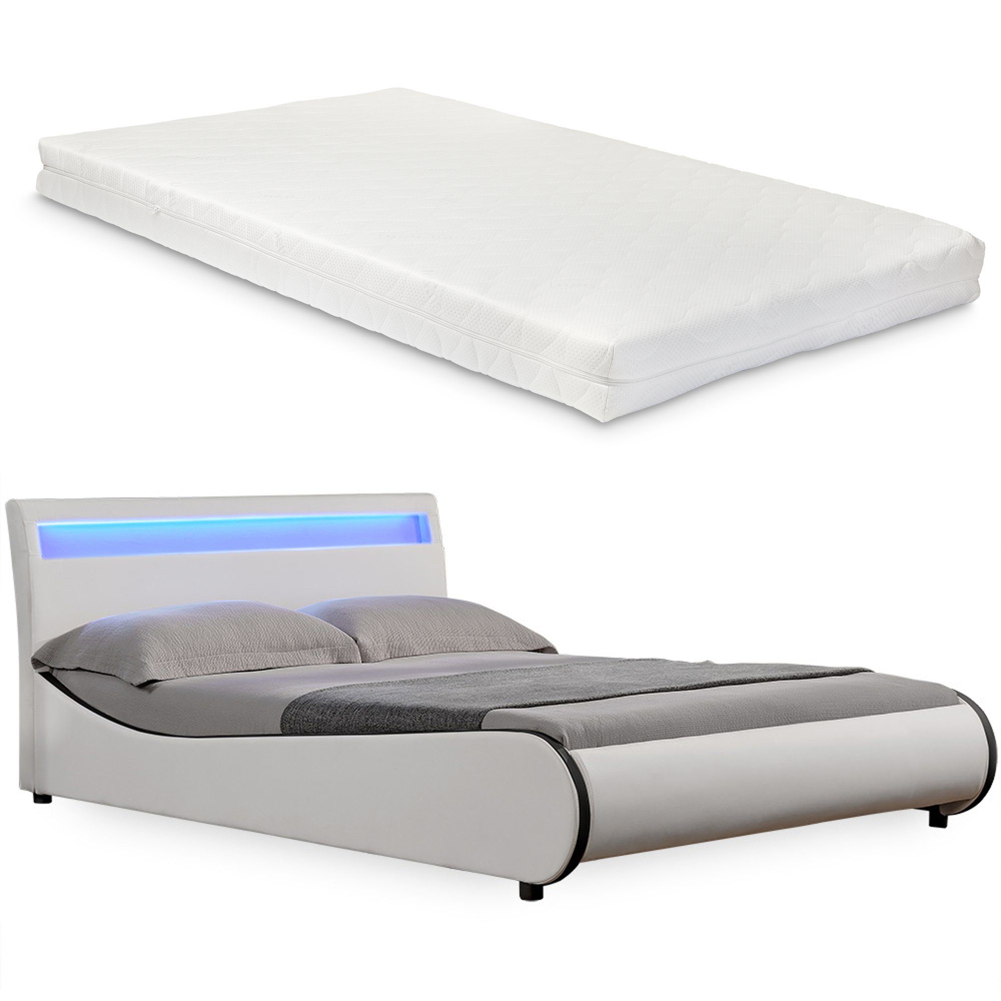 Corium Polsterbett, LED Modernes Polsterbett + günstig online kaufen