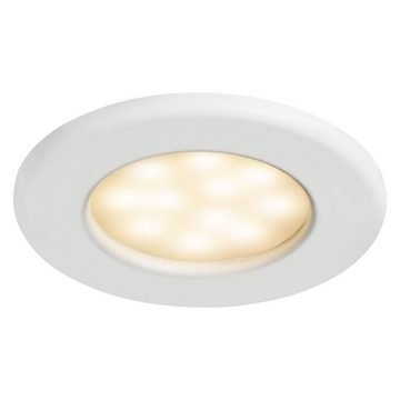 SEBSON LED Einbaustrahler LED Einbaustrahler 230V IP44, 5W 400lm warmweiß, integrierter Treiber