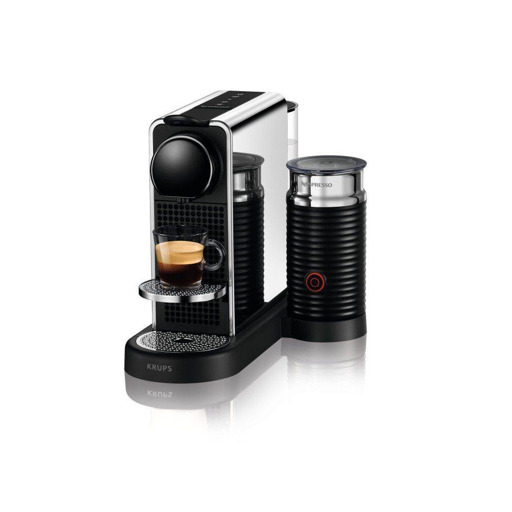 Krups Kaffeepadmaschine Citiz Platinum & Milk XN630 Nespresso-Kapselmaschine