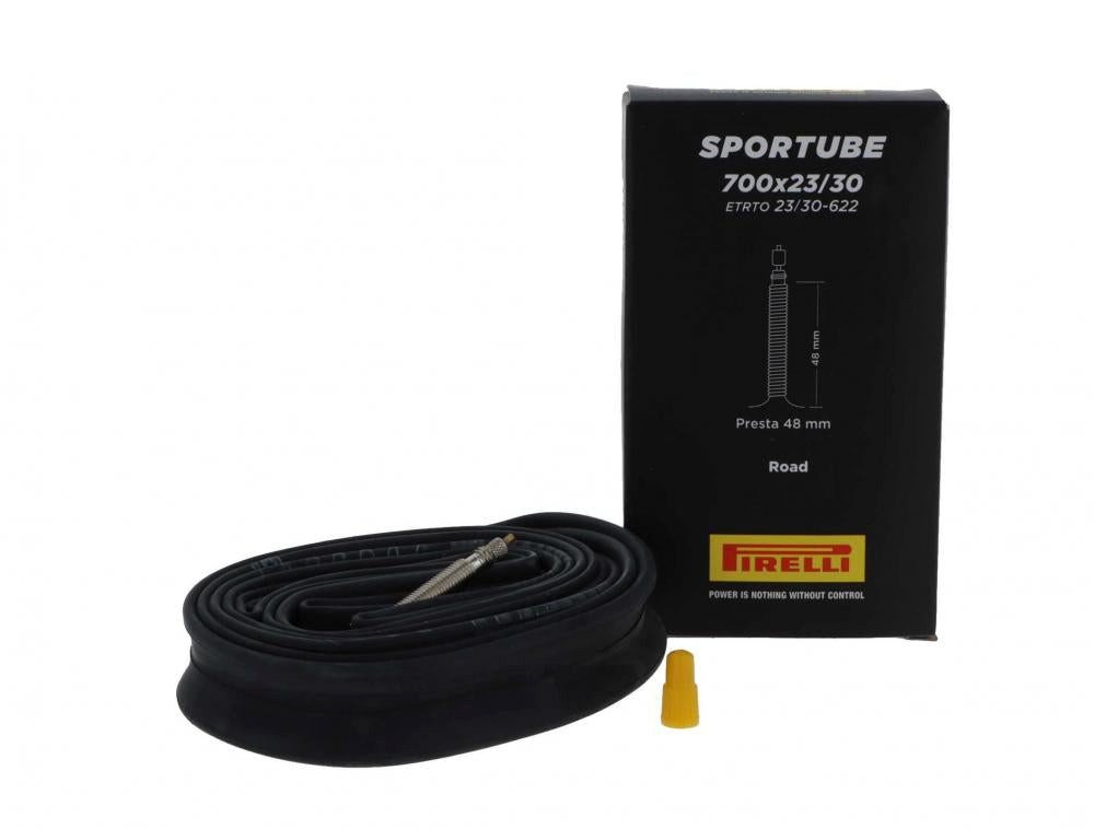 Pirelli Fahrradschlauch Pirelli Schlauch SPORTUBE 28" Race 28 schwarz - zuverlässiger Rennrad-