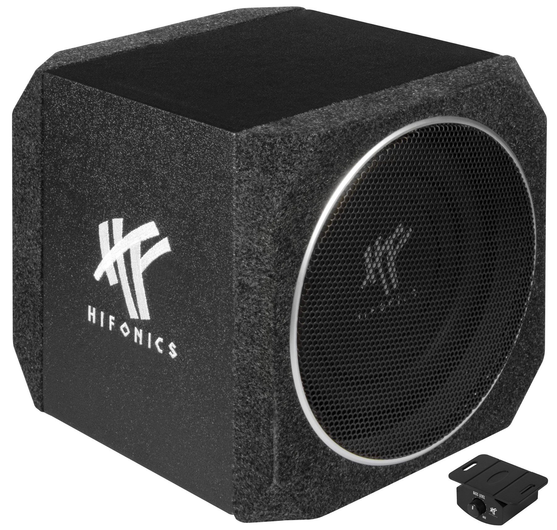 Hifonics ZX82A 20 cm (8) Aktiv-Subwoofer mit Passivmembran Auto-Subwoofer (200 W, max.: W cm)