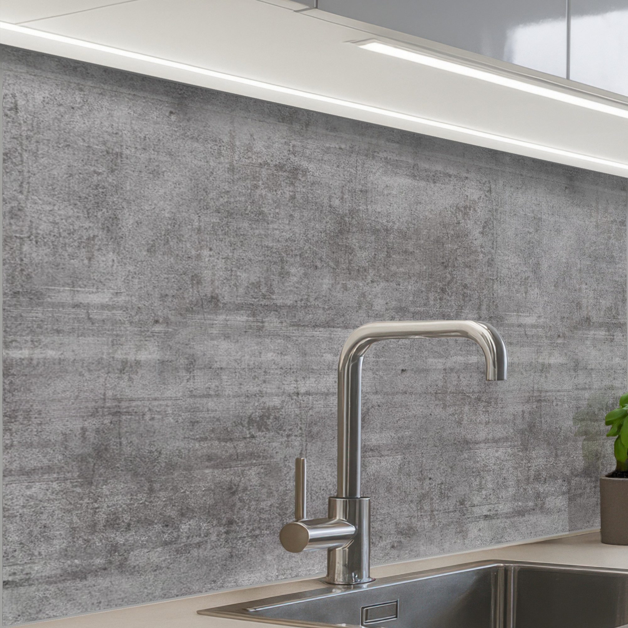 KitchenYeah Küchenrückwand Muster selbstklebend (keine Folie) Beton - Muster - Antik, (1-tlg), Spritzschutz, Küche, Rückwand, Küchenwand, Küchenfront, 30x20 cm