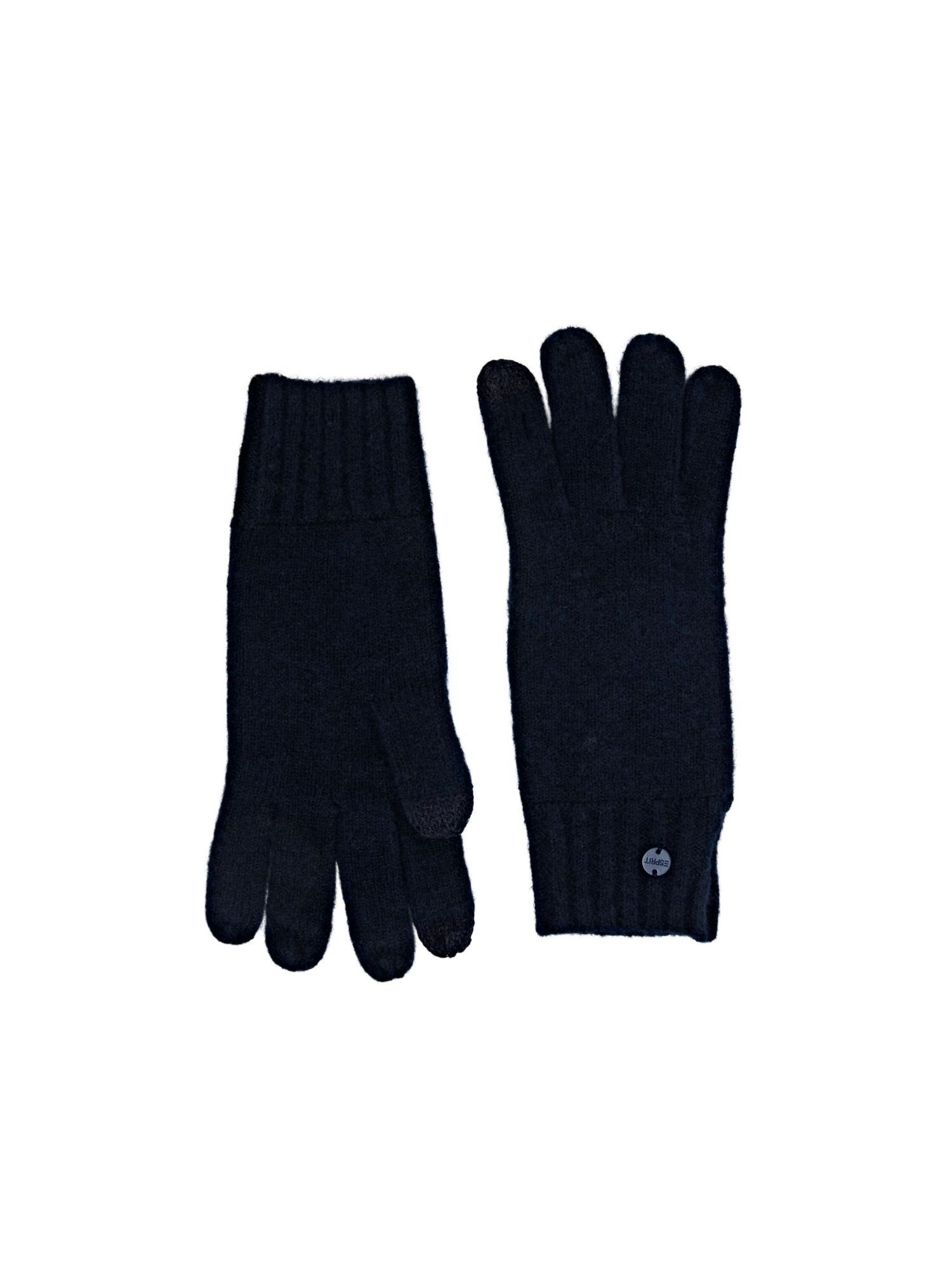NAVY Esprit Rippstrick-Handschuhe Strickhandschuhe