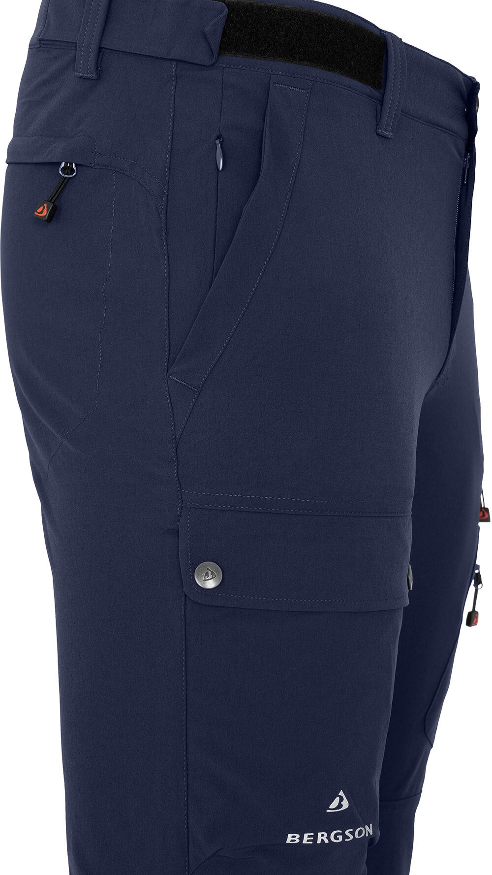 Bergson Outdoorhose BOGONG Herren Wanderhose, vielseitig, viele Taschen, Normalgrößen, peacoat b
