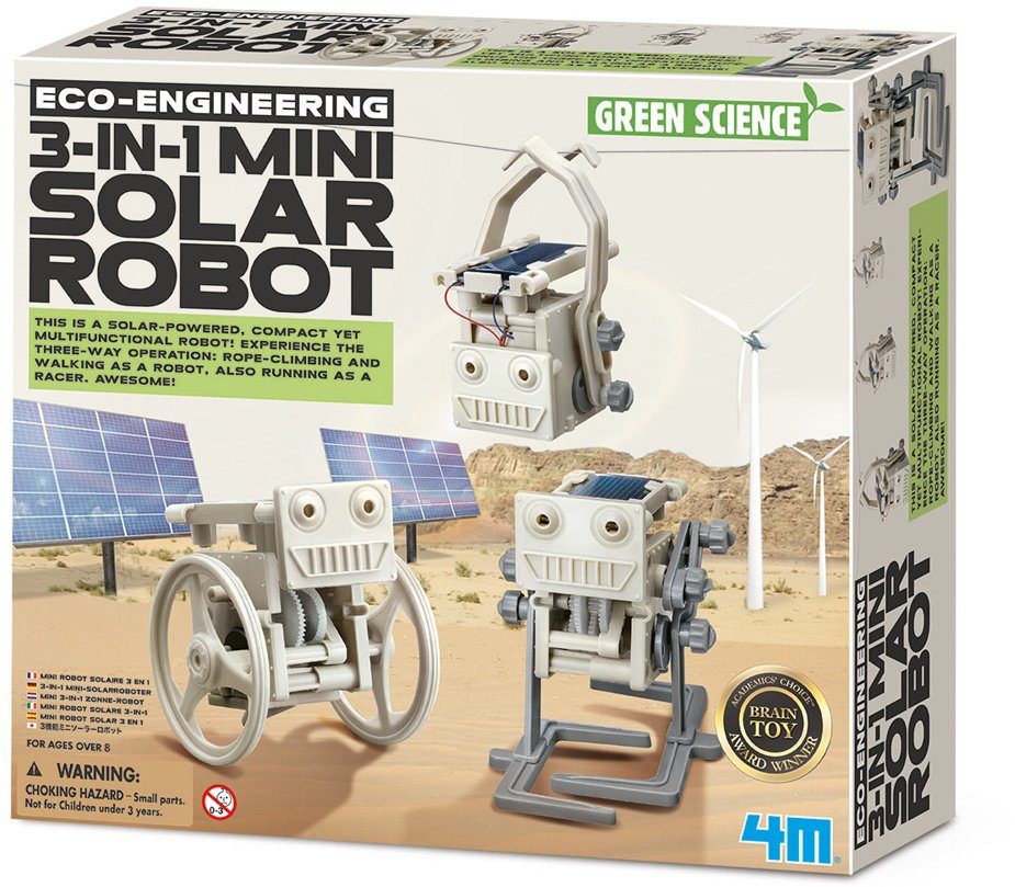 Image of 4M Experimentierkasten »Green Science - 3in1 Mini Solarroboter«