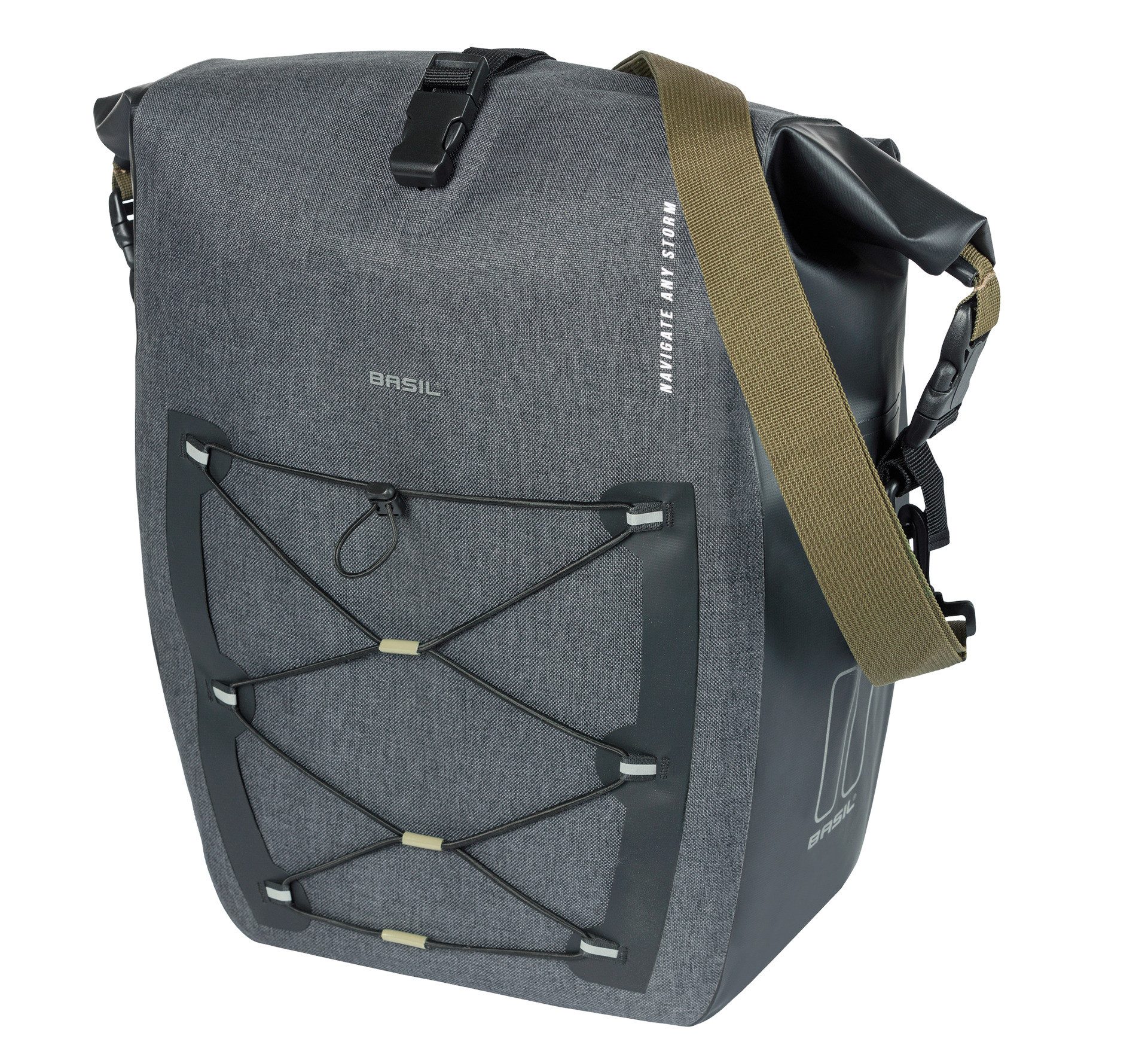 Basil Gepäckträgertasche Fahrrad- Einzeltasche Navigator Storm L, Fahrrad- Einzeltasche Navigator Storm L