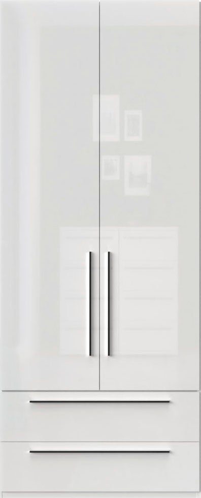 OTTO home Kleiderschrank Piano, UV lackiert, hochglänzend in beige oder weiß, FSC-zertifiziert (Made in Europe) in vielen Breiten, Höhe 224cm, mit Soft-Close Fu – Bild 2 von 5