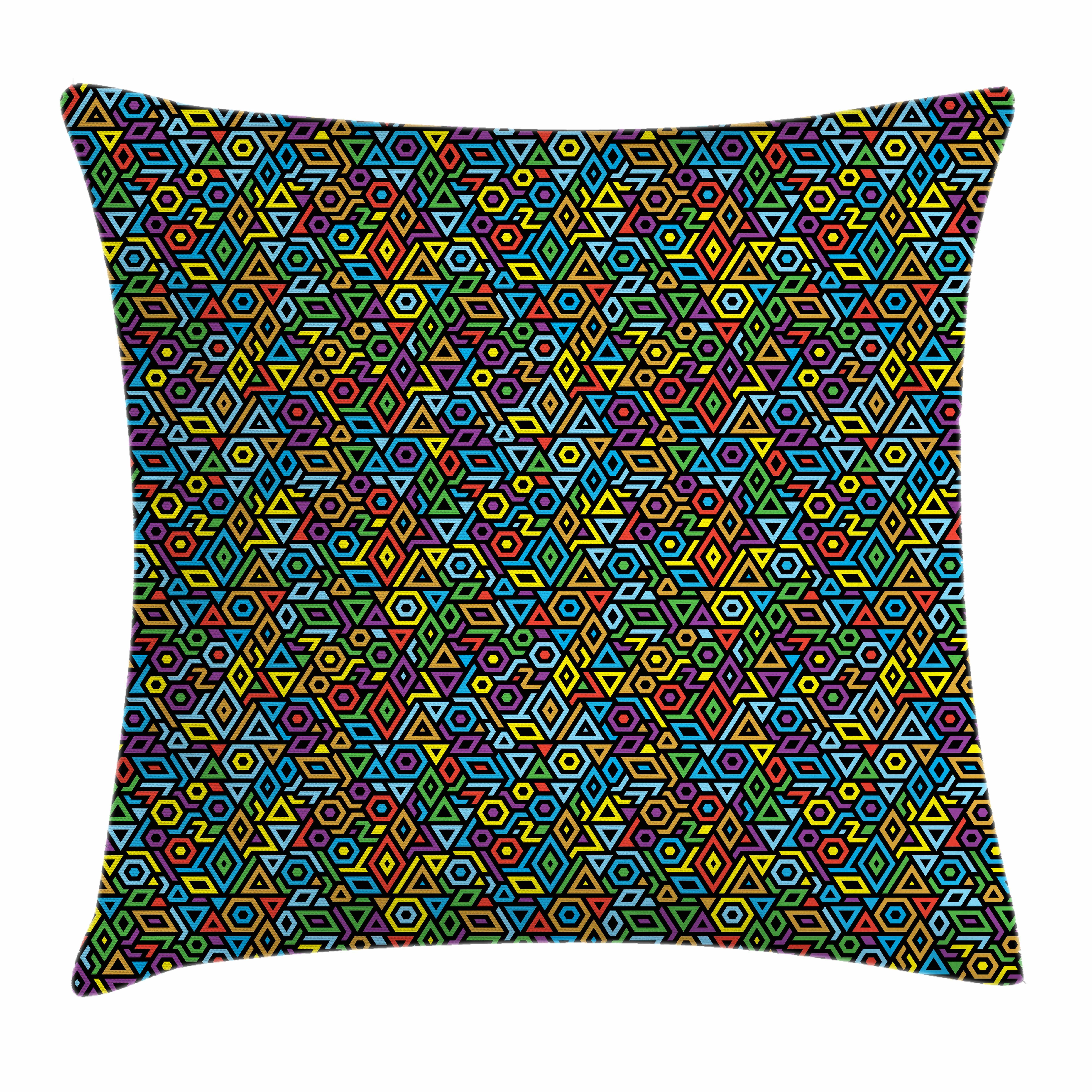 Bunt Stück), Farben (1 Mosaik mit Waschbar Kissenhülle Klaren geometrisches Abakuhaus mit Farbfesten Druck, Beidseitiger Kissenbezüge Reißverschluss