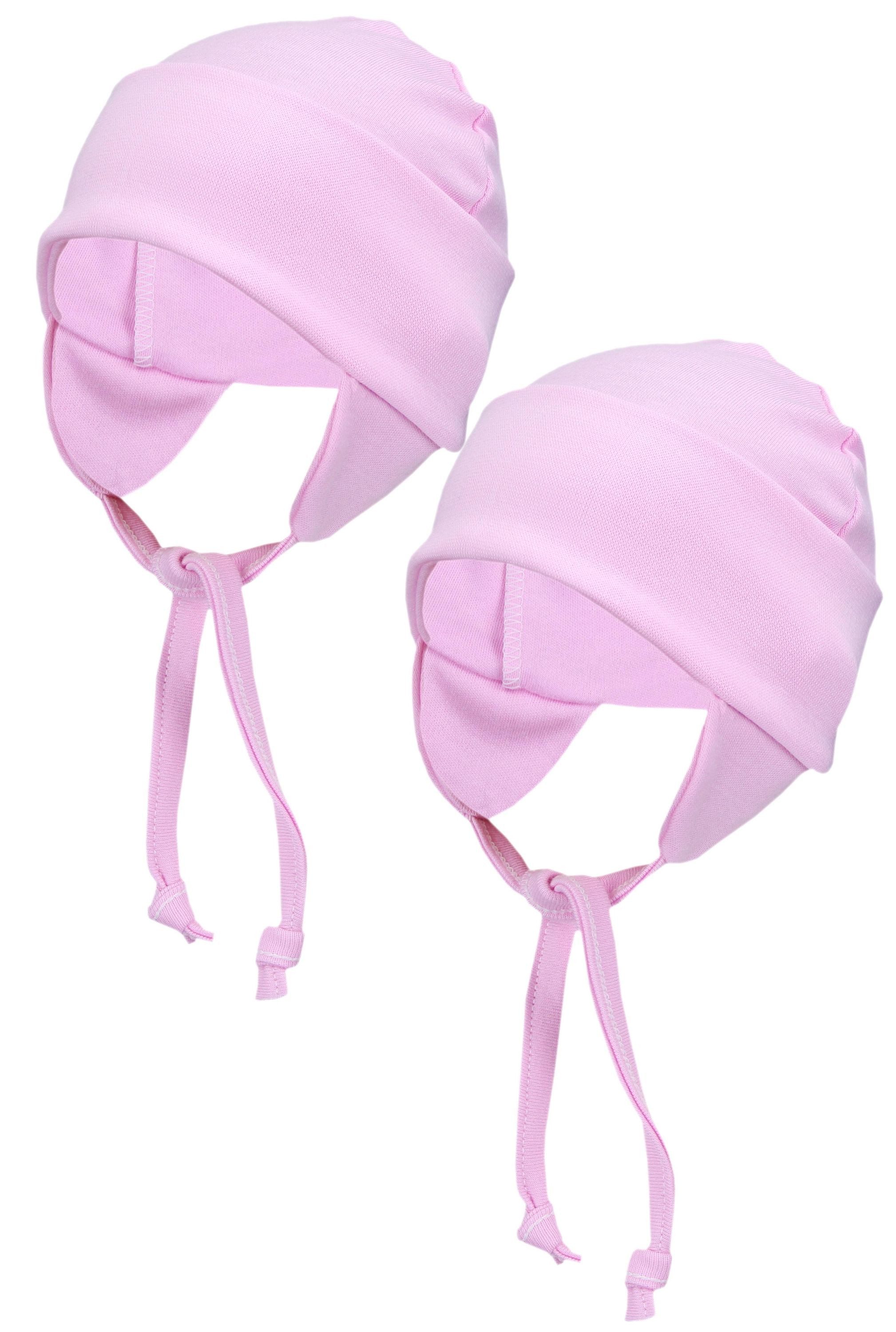 TupTam Erstlingsmütze TupTam Baby Erstlingsmütze mit Ohrenklappen 2er Pack