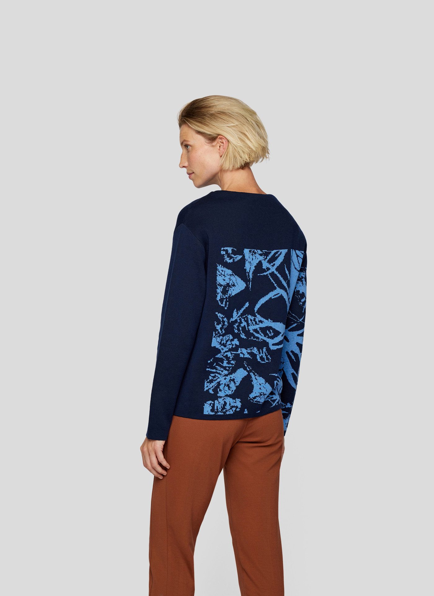 Rabe Strickpullover mit grafischem Muster und günstig online kaufen