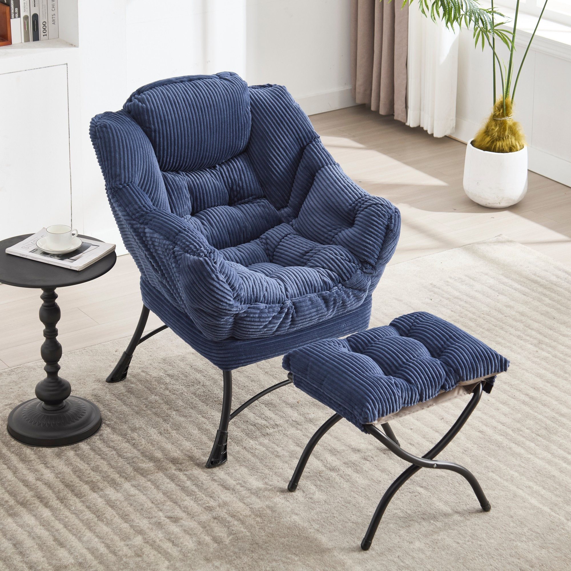 LVHOM Loungesessel Gemütliches Relaxsessel mit Hocker: Sanftes Design,prakt günstig online kaufen