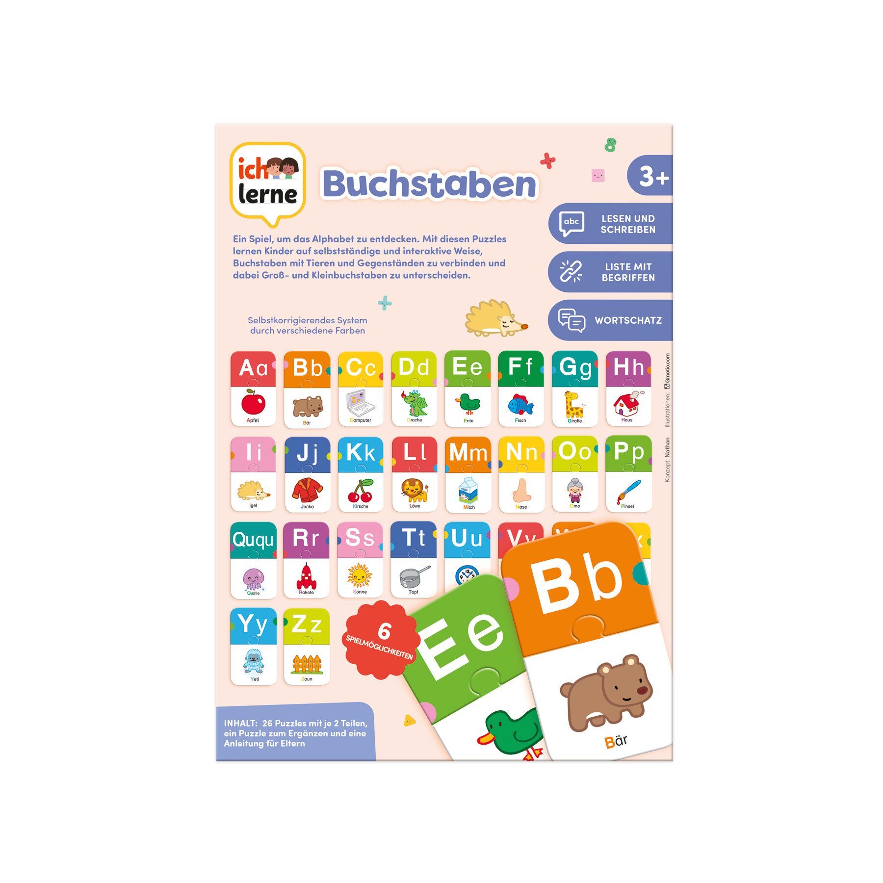 Jumbo Spiele Lernspielzeug ich lerne Buchstaben, Lernspiel