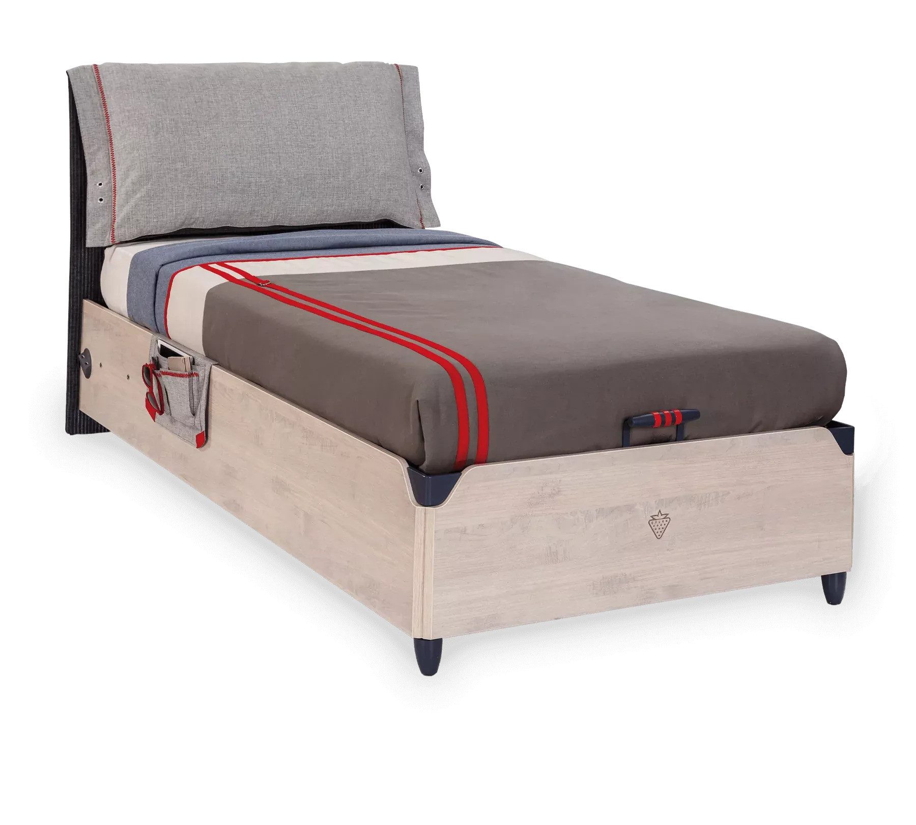 Möbel-Zeit Stauraumbett Cilek TRIO, 100x200 cm, eine Spanplatte ist inklusive, diese wird als Lattenrost verwendet