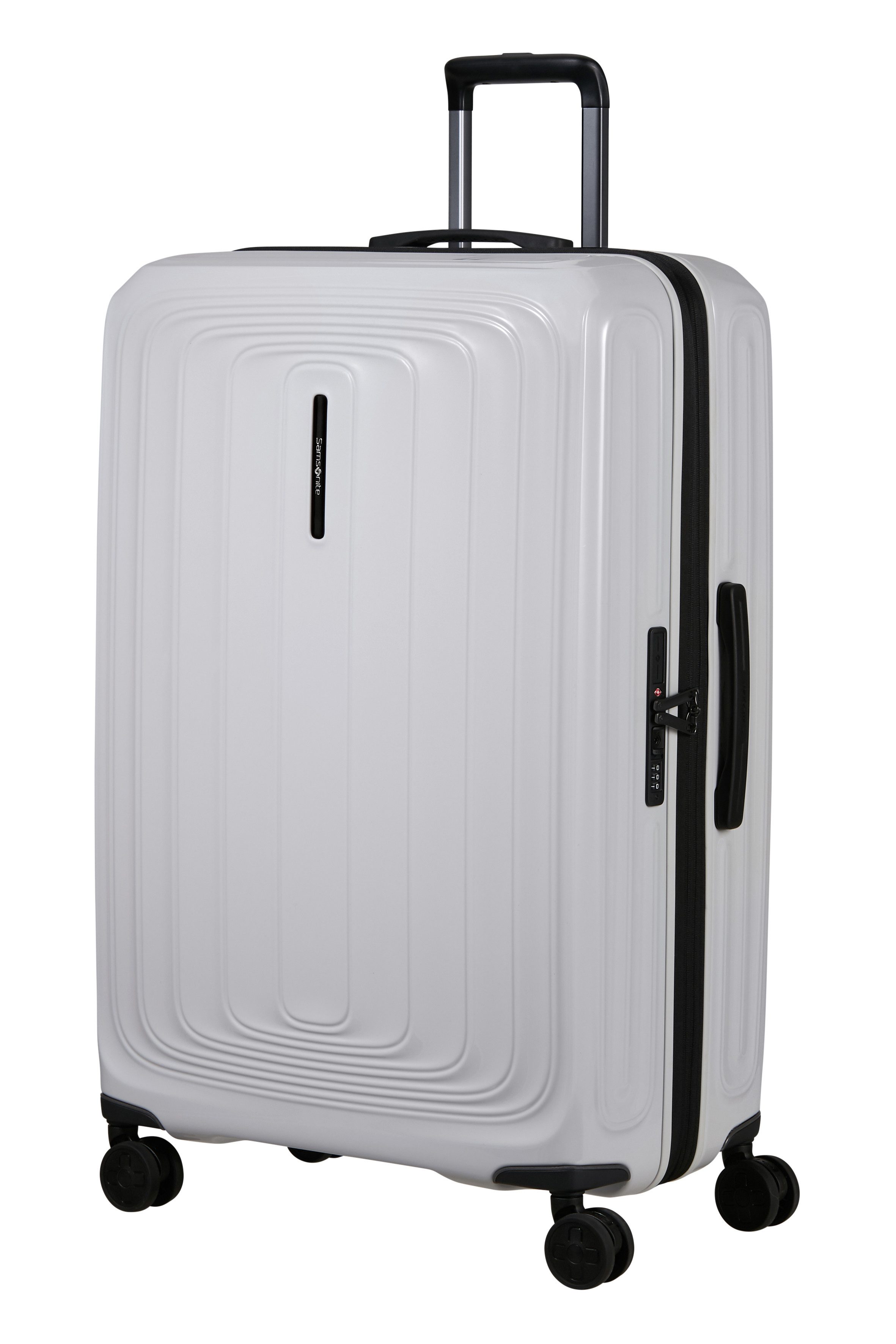 Samsonite Hartschalen-Trolley 2WANDER, 4 Rollen, aus robustem Polycarbonat, mit Adressetikett und Dehnfalte