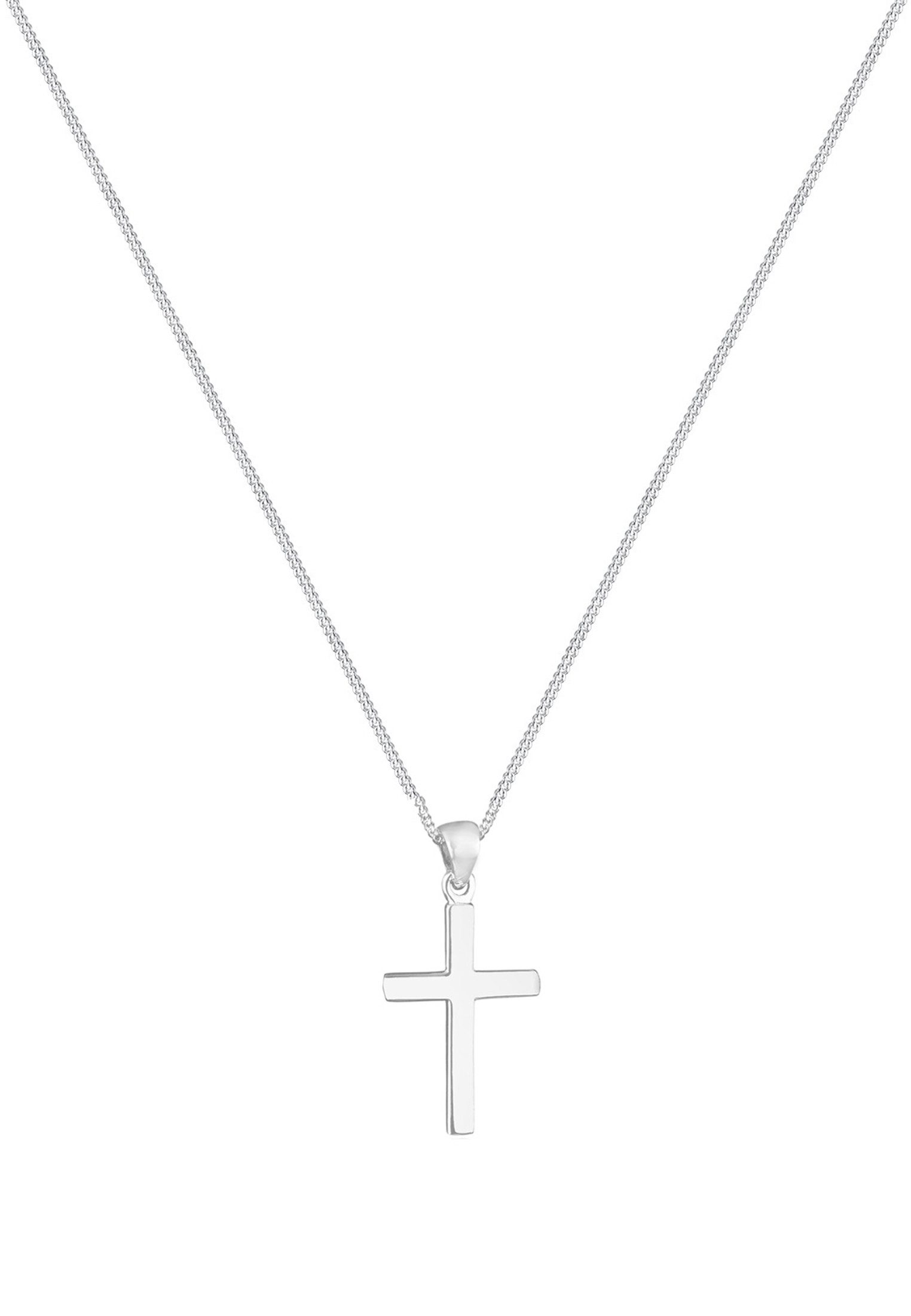 Elli Kette mit Anhänger Kreuz Symbol Religion 925 Silber, Kreuz günstig online kaufen