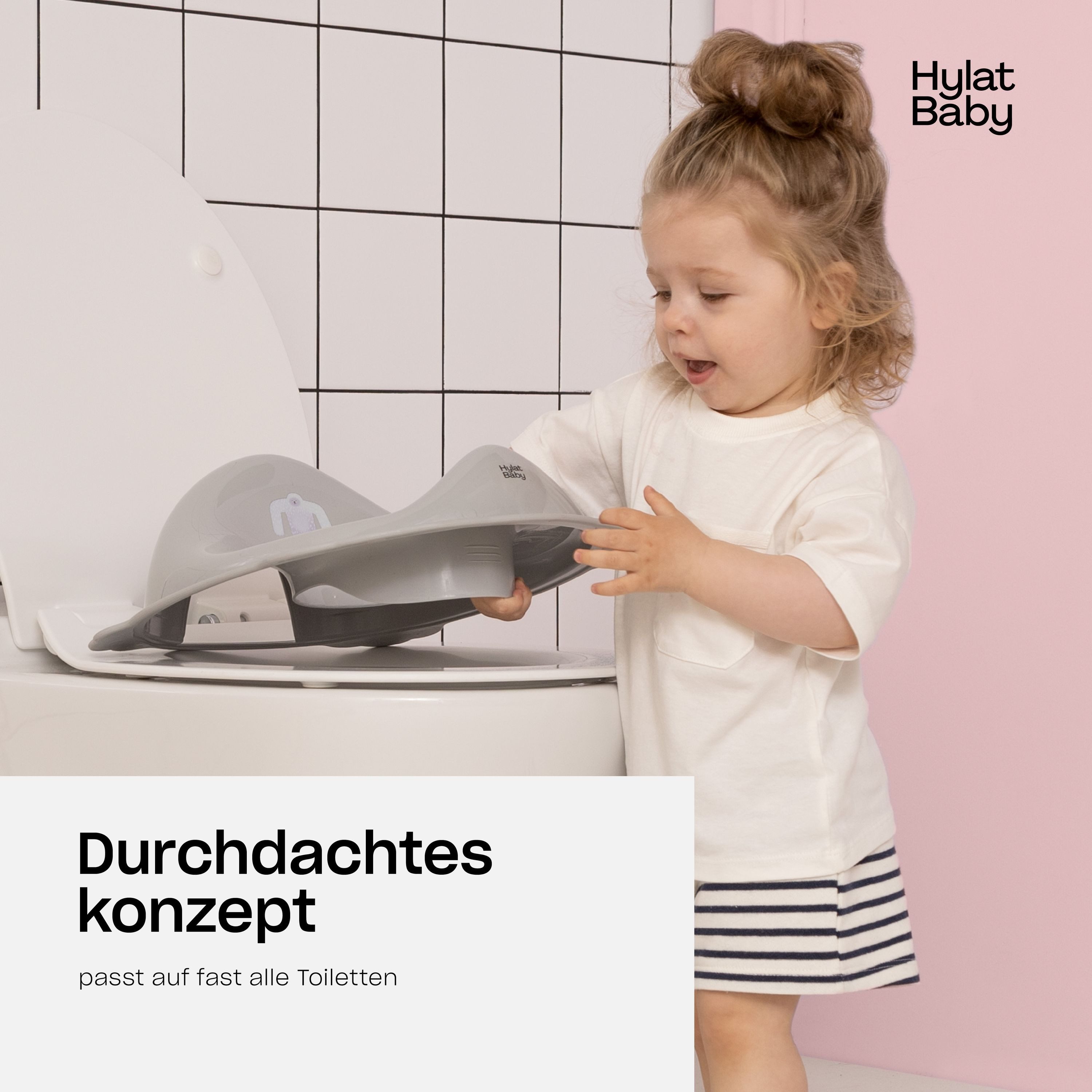 Hylat Baby Baby-Toilettensitz Toilettensitz Kinder, für Mädchen und Jungen, 13 cm