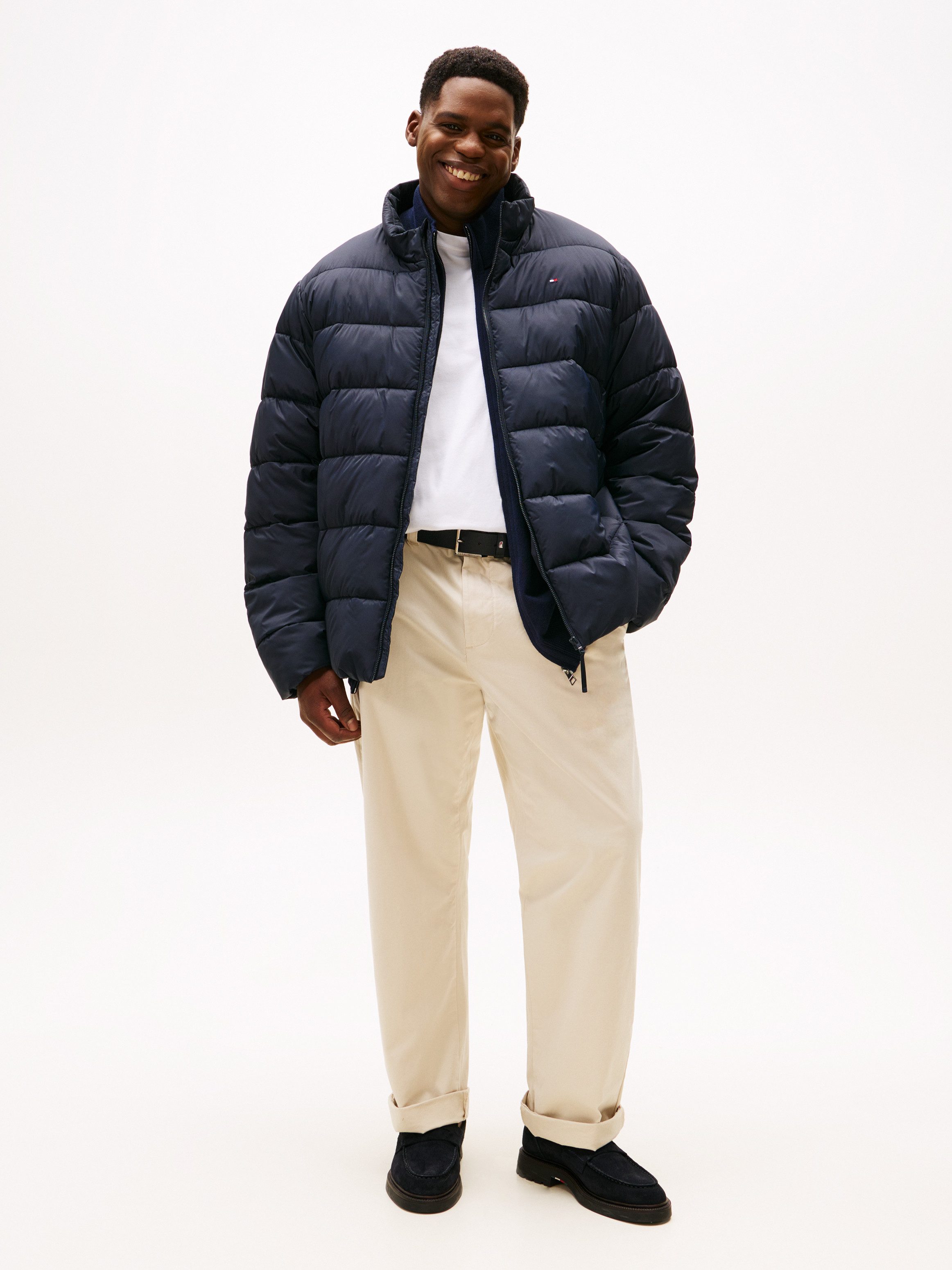 Tommy Hilfiger Big & Tall Steppjacke STAND COLLAR JACKET Winterjacke, Outdoorjacke, Steppjacke; Große Größen
