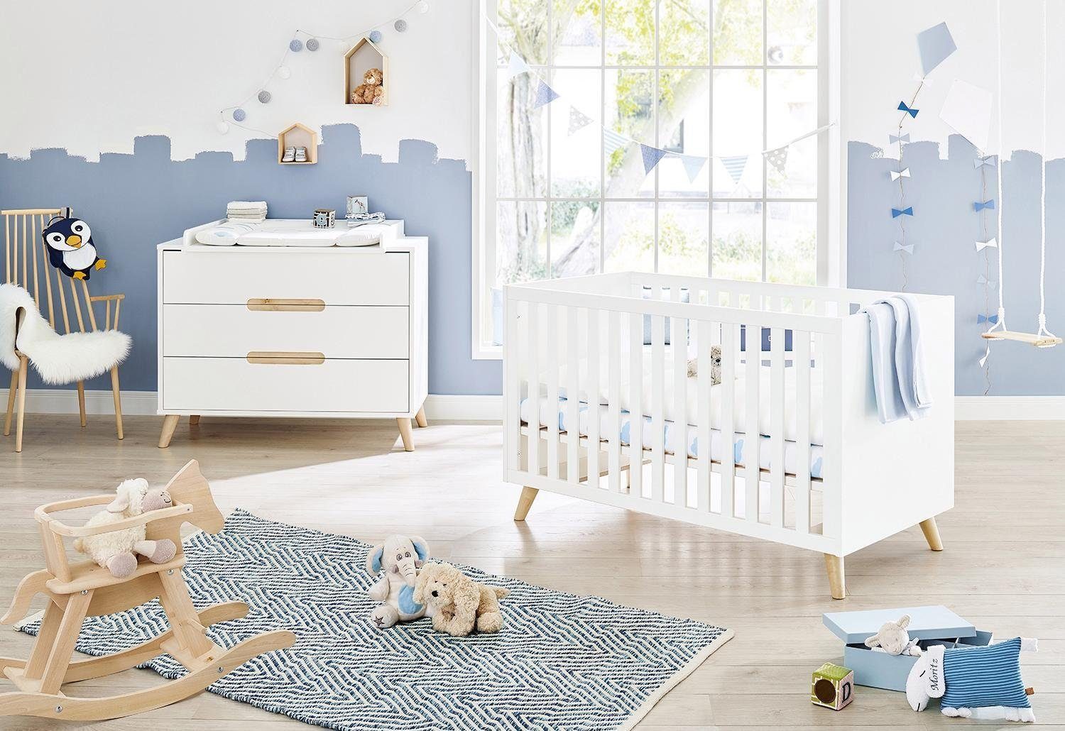 Babymöbel-Set (Spar-Set, Move, mit in Kinderbett, Made Pinolino® 2-St., Europe; breit; Wickelkommode),