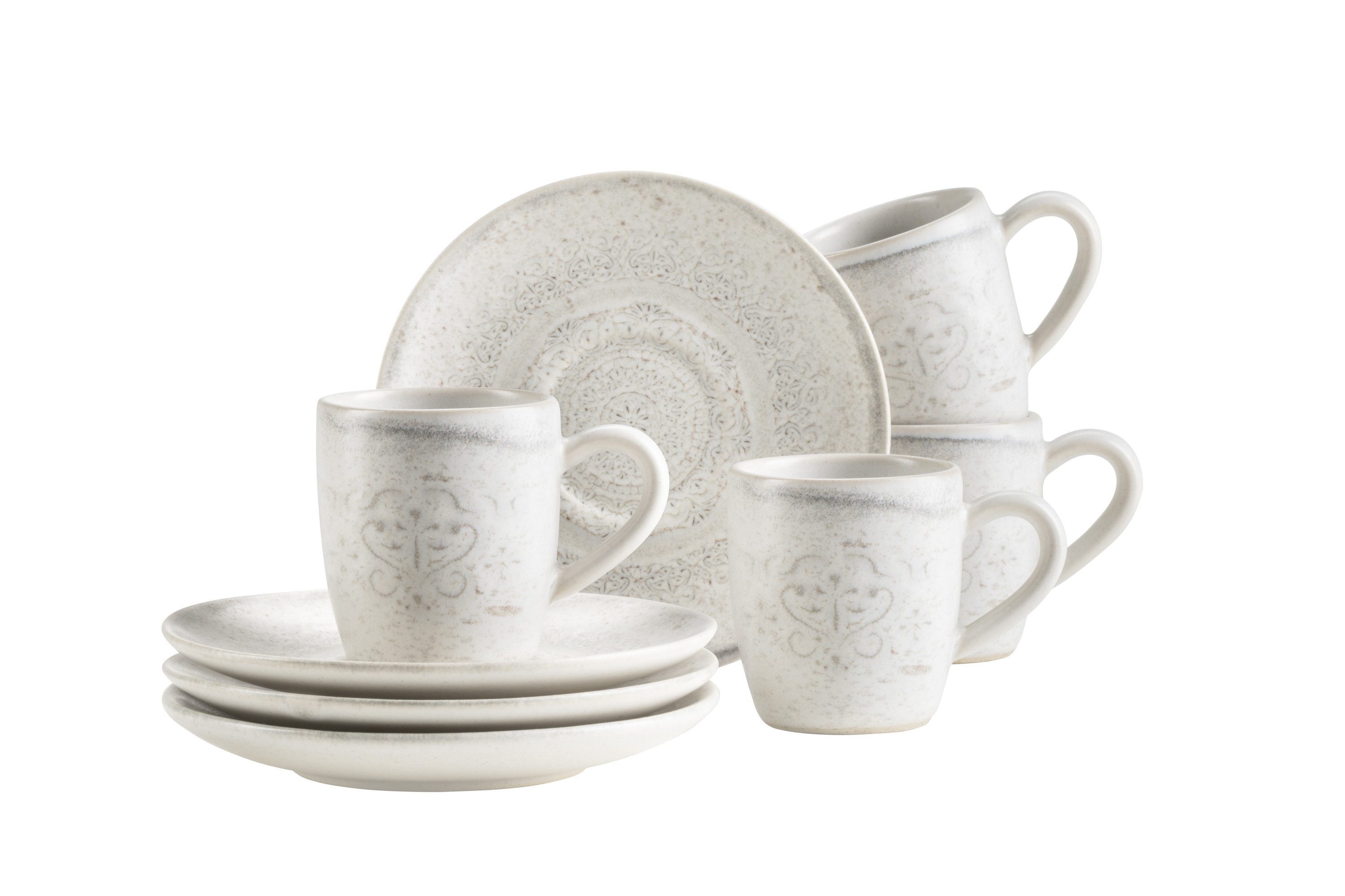 MÄSER Tasse Rubio, 8-tlg., Steinzeug