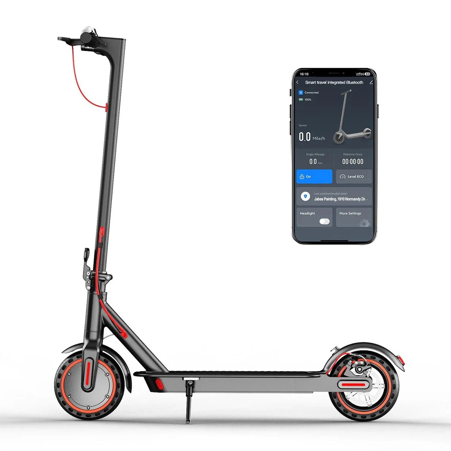 Athlix E-Scooter Elektroroller für Erwachsene, E-Scooter 20km/h Roller, 30km Reichweite, 500W Spitzenleistung, bis zu 20 km/h