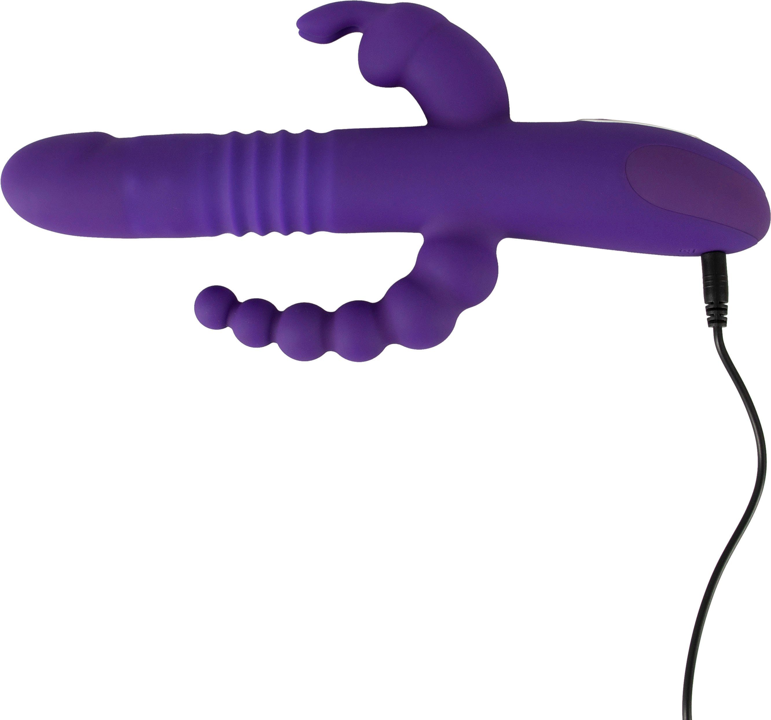Stoß-Vibrator, Mit Klitoris- Analvibrator Smile und